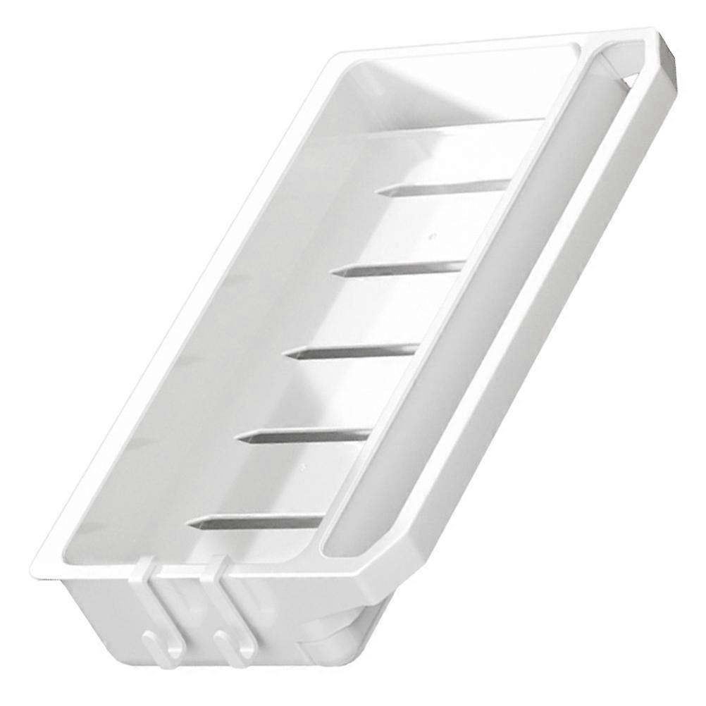 Sink Sponge Dish Rack Storage Wall-Mounted Kitchen Organizer 1Pack Rectangular 10.4×6.1×1.8in