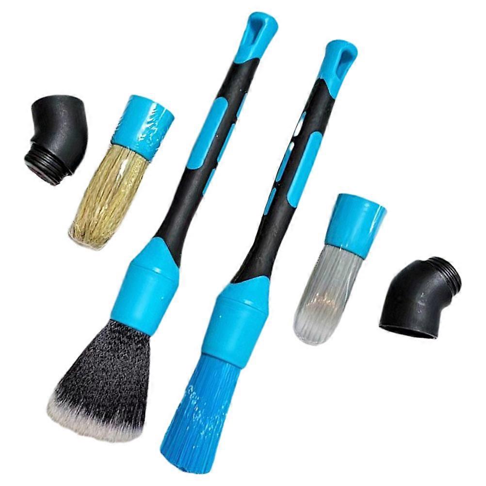 Car Detailing Brush Kit – Portable Interior Cleaning Tools with Soft Bristle Heads for Efficient Vehicle Care – Ergonomic Design for Engine, Tires,