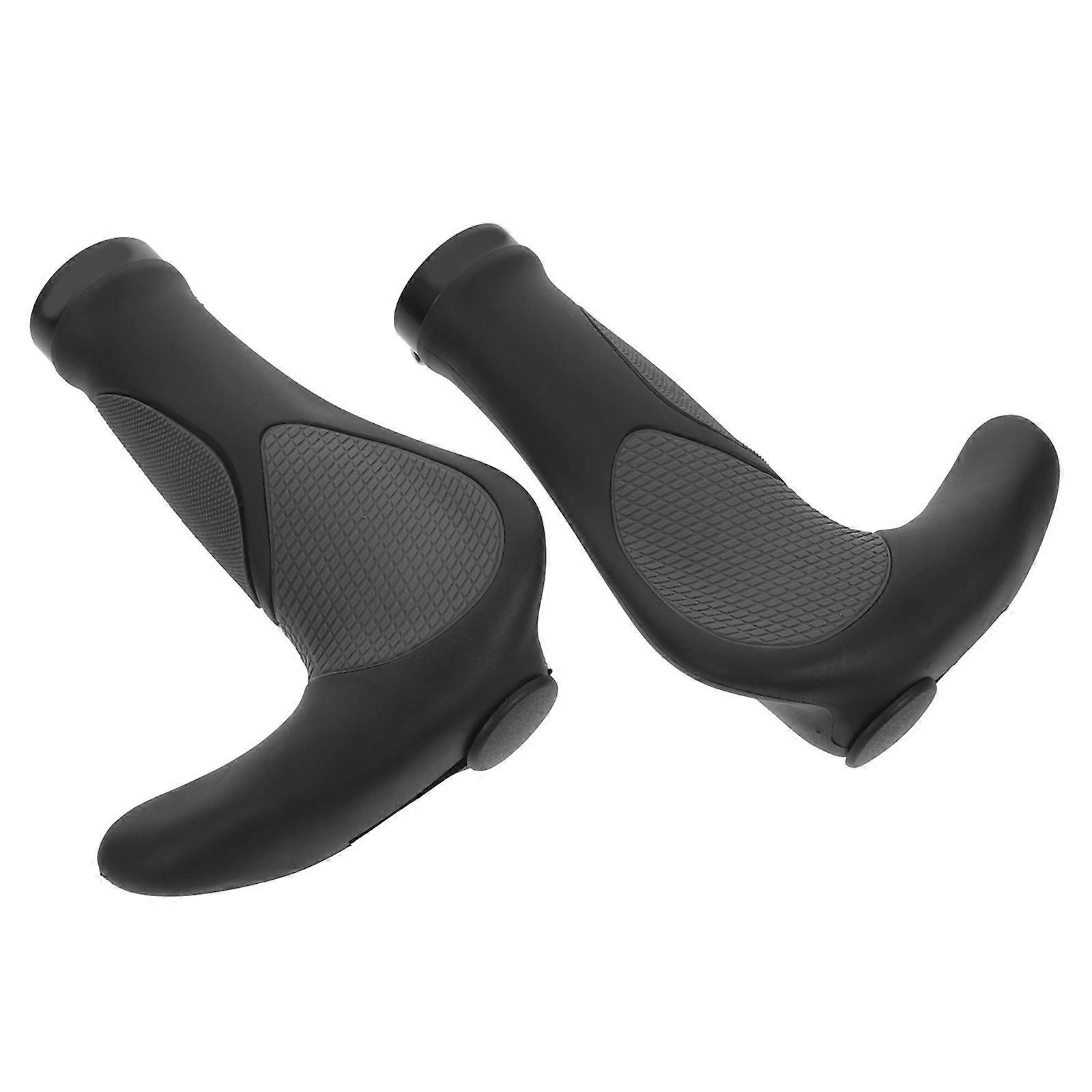 Ergonomic Bike Grips with TPR Material and Aluminum Alloy for Comfortable Ride Black 1 Set