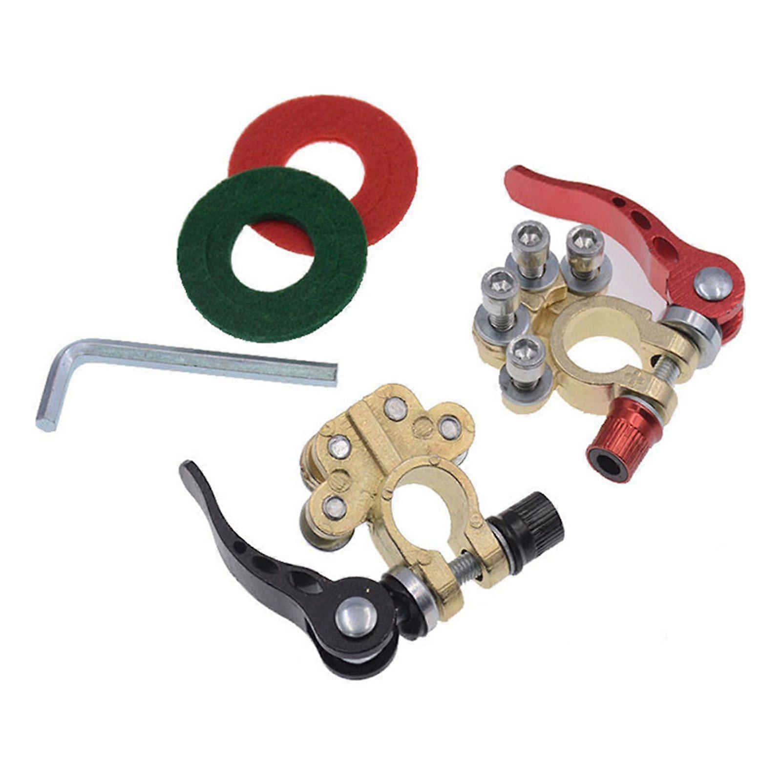 4 way battery terminal connectors strong conductivity for vehicles