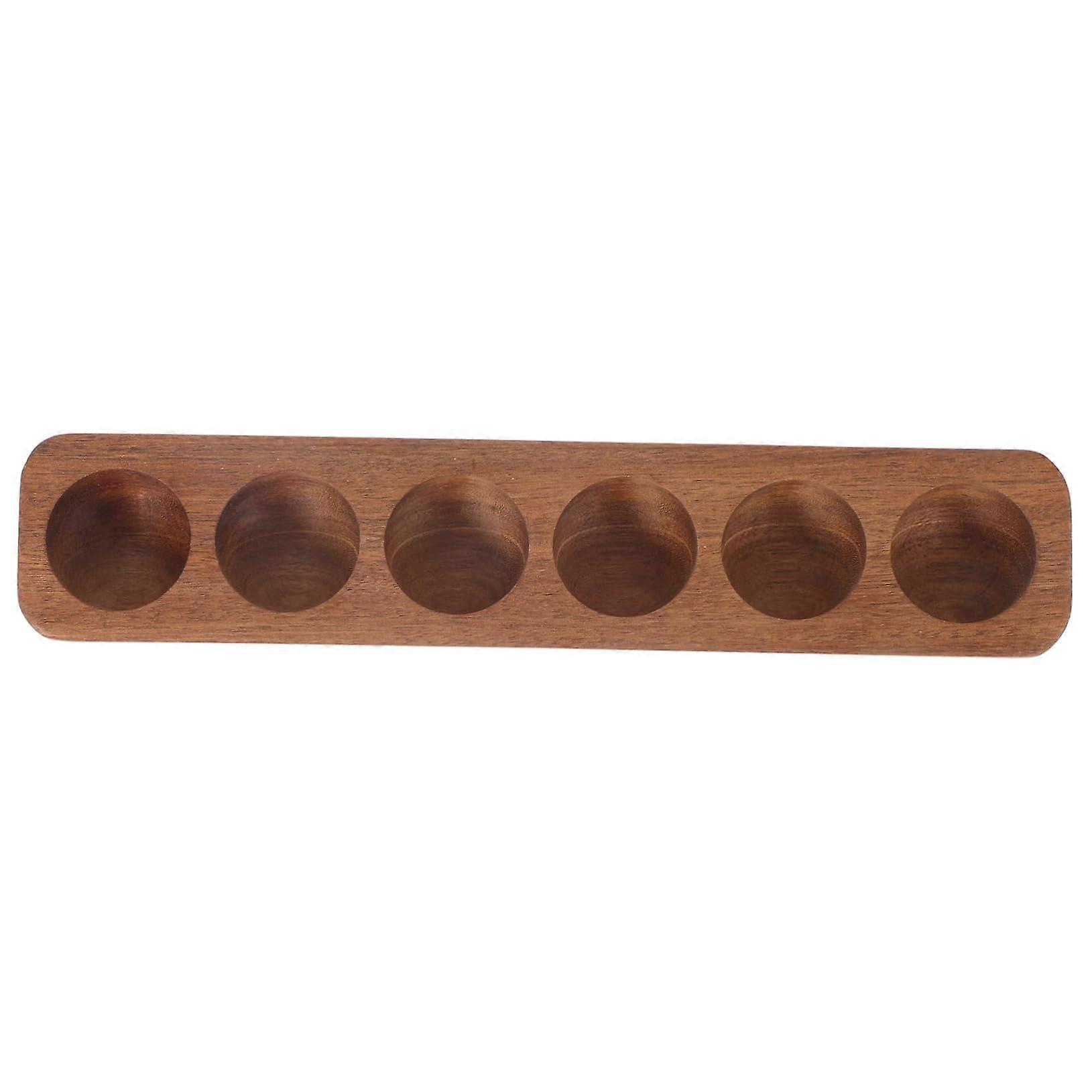 Egg Tray Wooden Egg Holder For Fridge And Countertop Egg Storage Plate Wood Display Tray