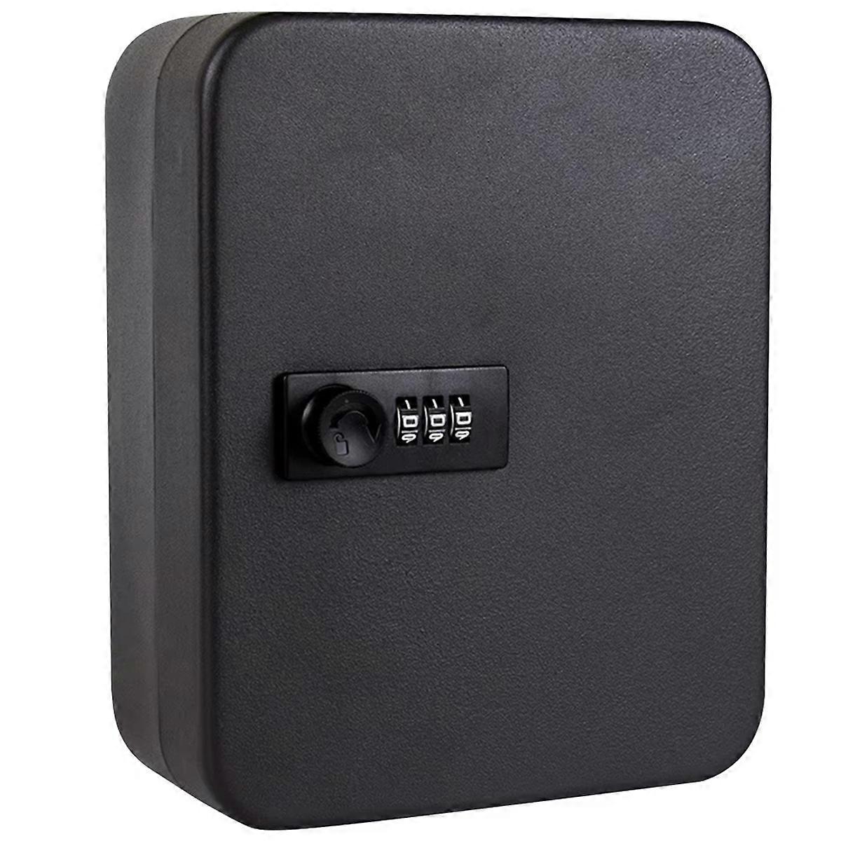 Combination Key Cabinet 36 Key Hooks Key Box Wall Mounted Code Lock Locking Key Organizer Key Cabinet Security Lock Box