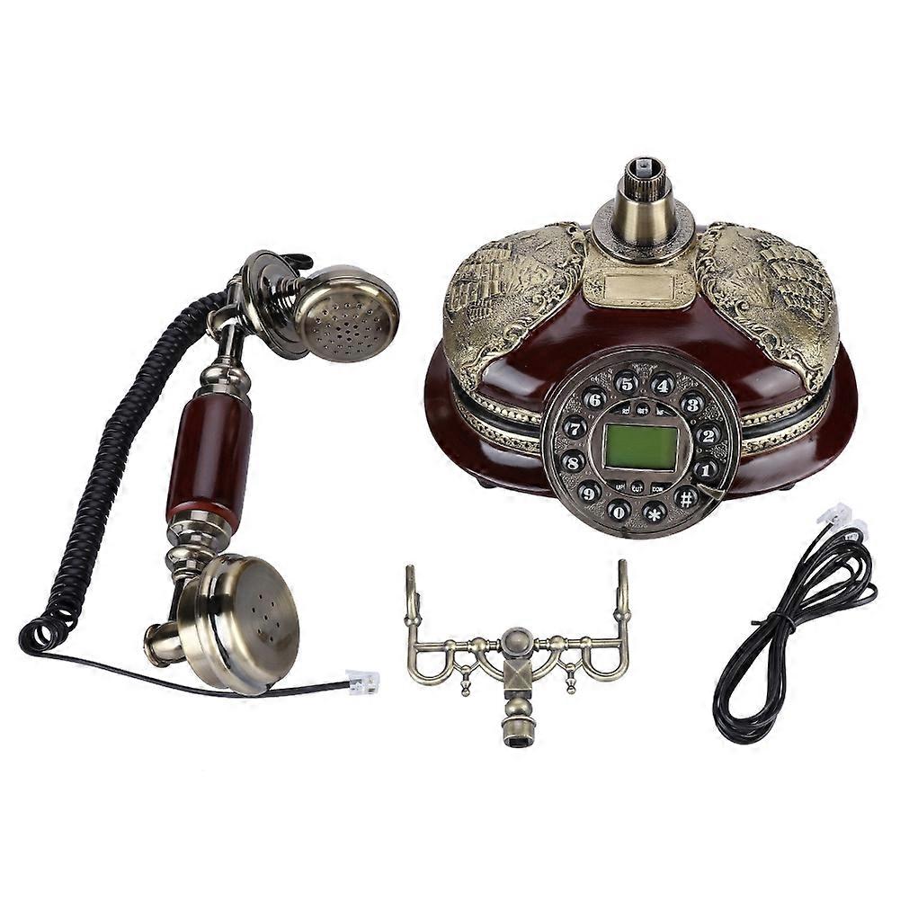 Retro Landline Home Office Fixed Telephone FSK/DTMF With Pause and Redial Function