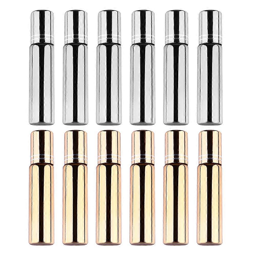 12pcs Empty Rollerball Glass Bottles for Essential Oil Refillable Containers
