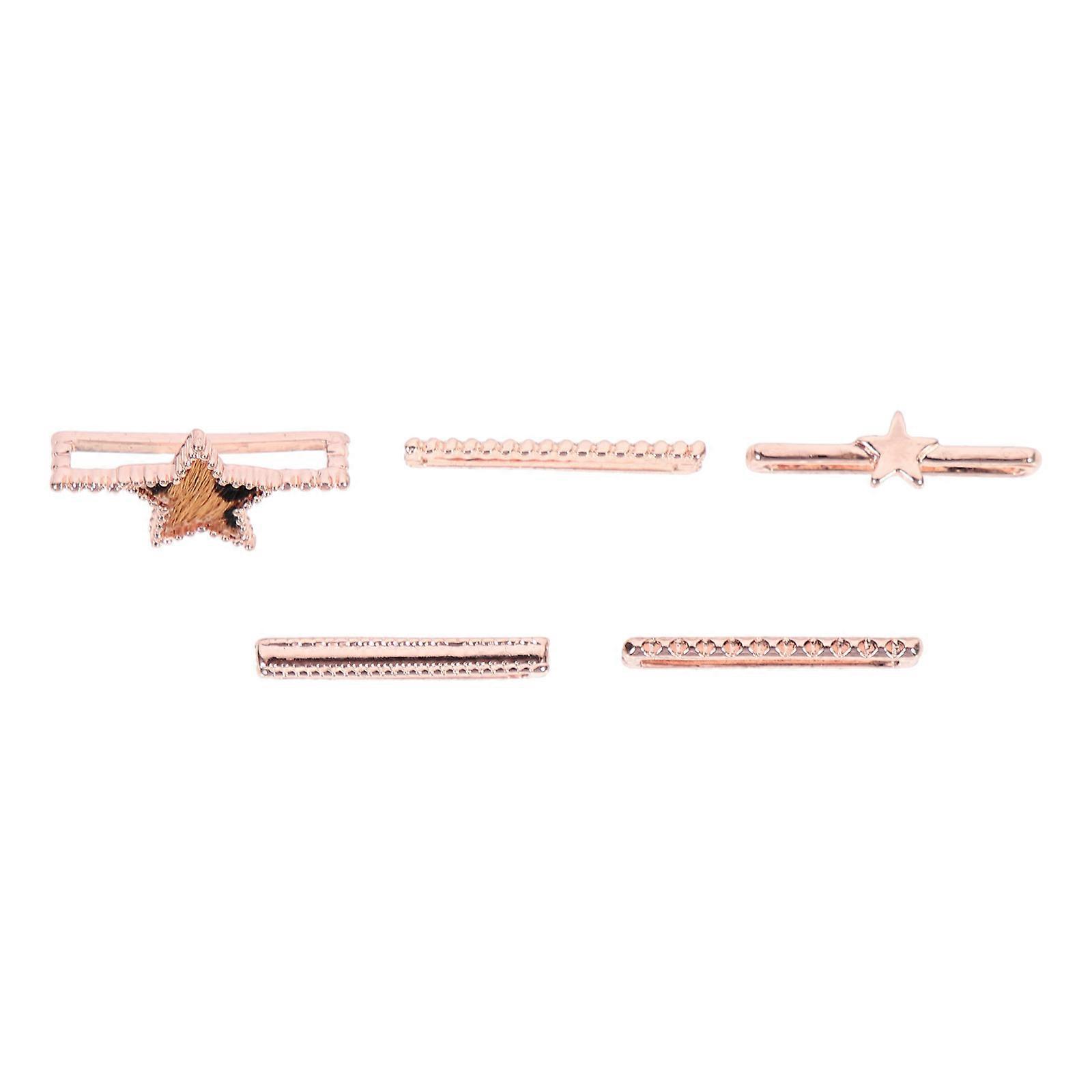 Watch Strap Charms 5Pcs Modern Alloy Decorative Rings For Smartwatch Users Enhancing Daily Style