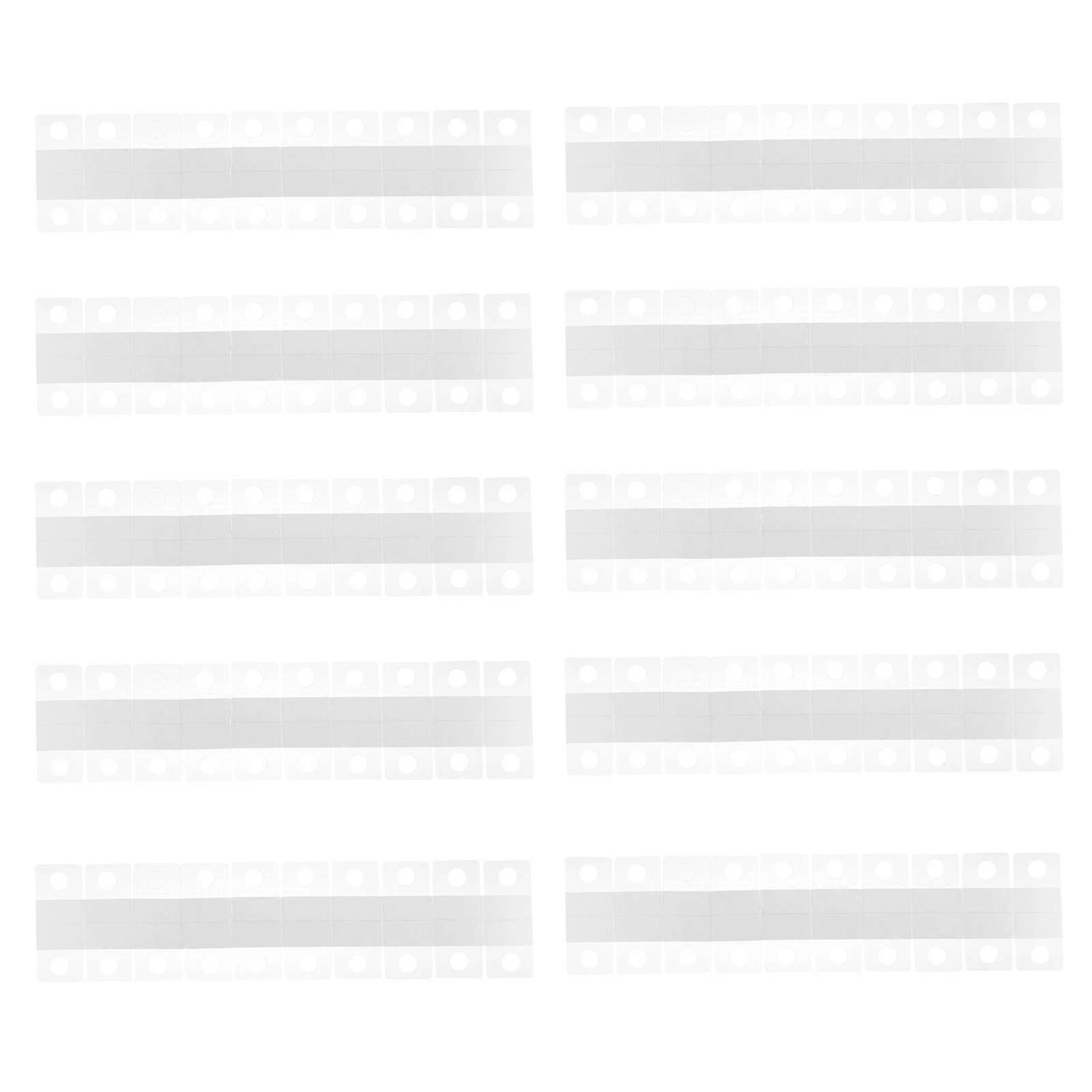 300Pcs PVC Display Hanging Tabs Perfect For Shops And Supermarkets With Round Hole Shape Offering Reliable Wall Hanging Capability
