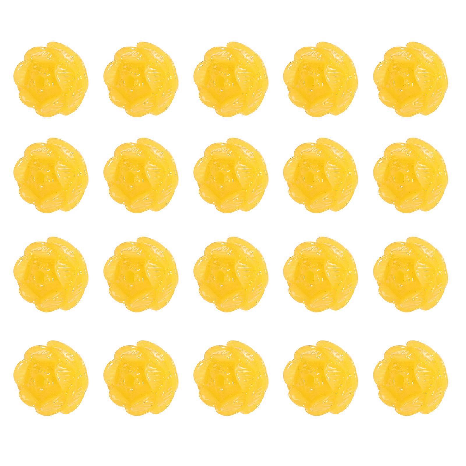 36 قطعة أنيقة لوتس الخرز ستارة الديكور 2X2 سم مثالية لتعزيز ملحقات ستارة الباب في أي مكان