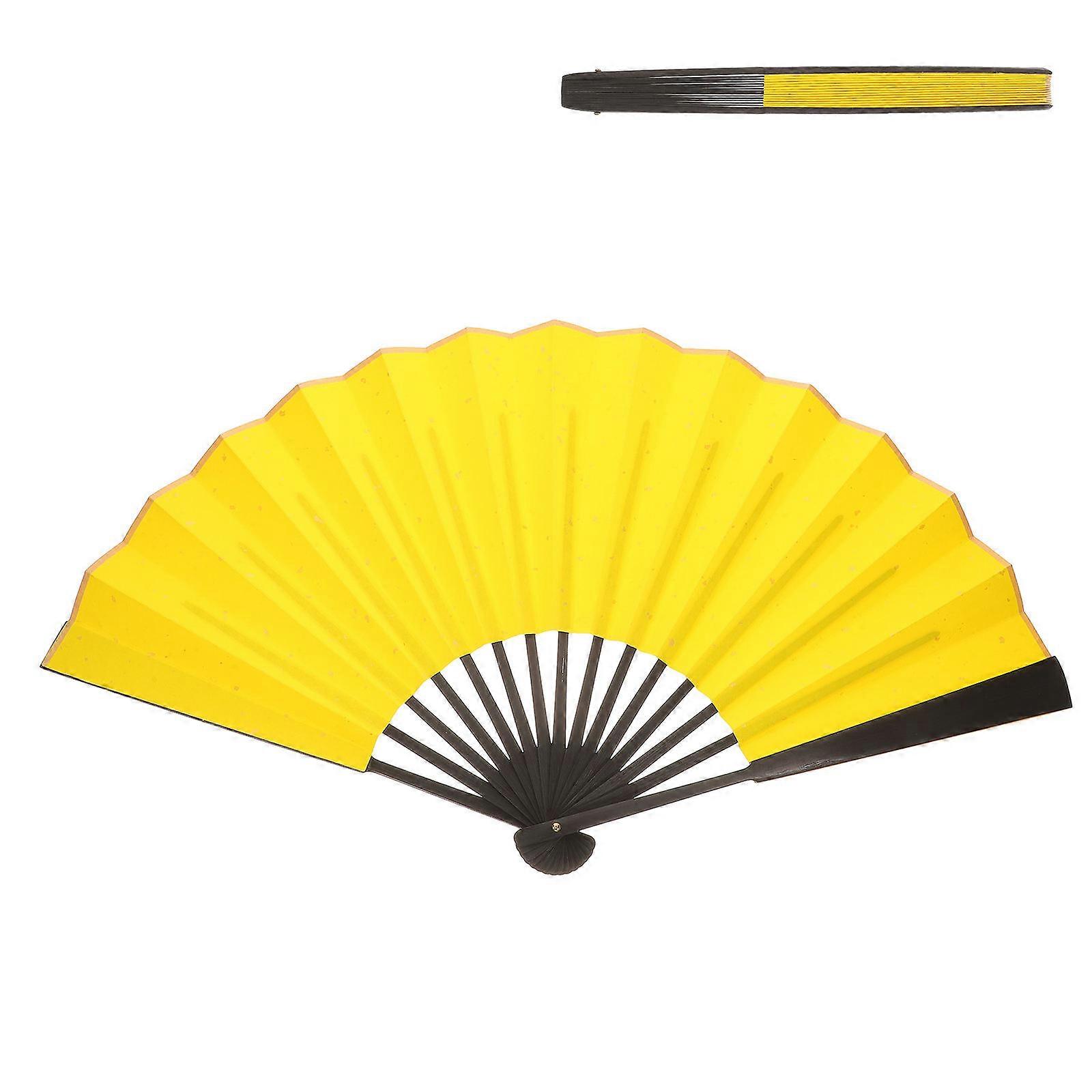 Chinese Style Stage Performance Fan For Outdoor Weddings Garden Parties Cooling 1Pack