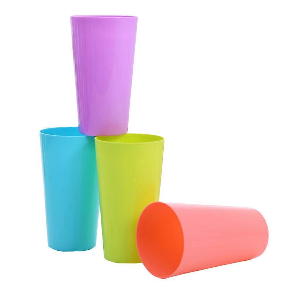 Assorted Color Round Water Cups For Home Use Cafe Use Kids And Toddlers 11.8X7.1X5CM 8Pcs
