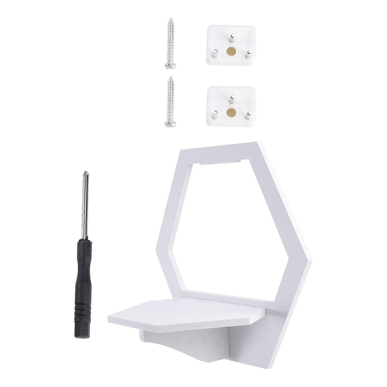 Wall Storage Shelf Plastic Holder for Storage 1Pcs White Hexagon Rack