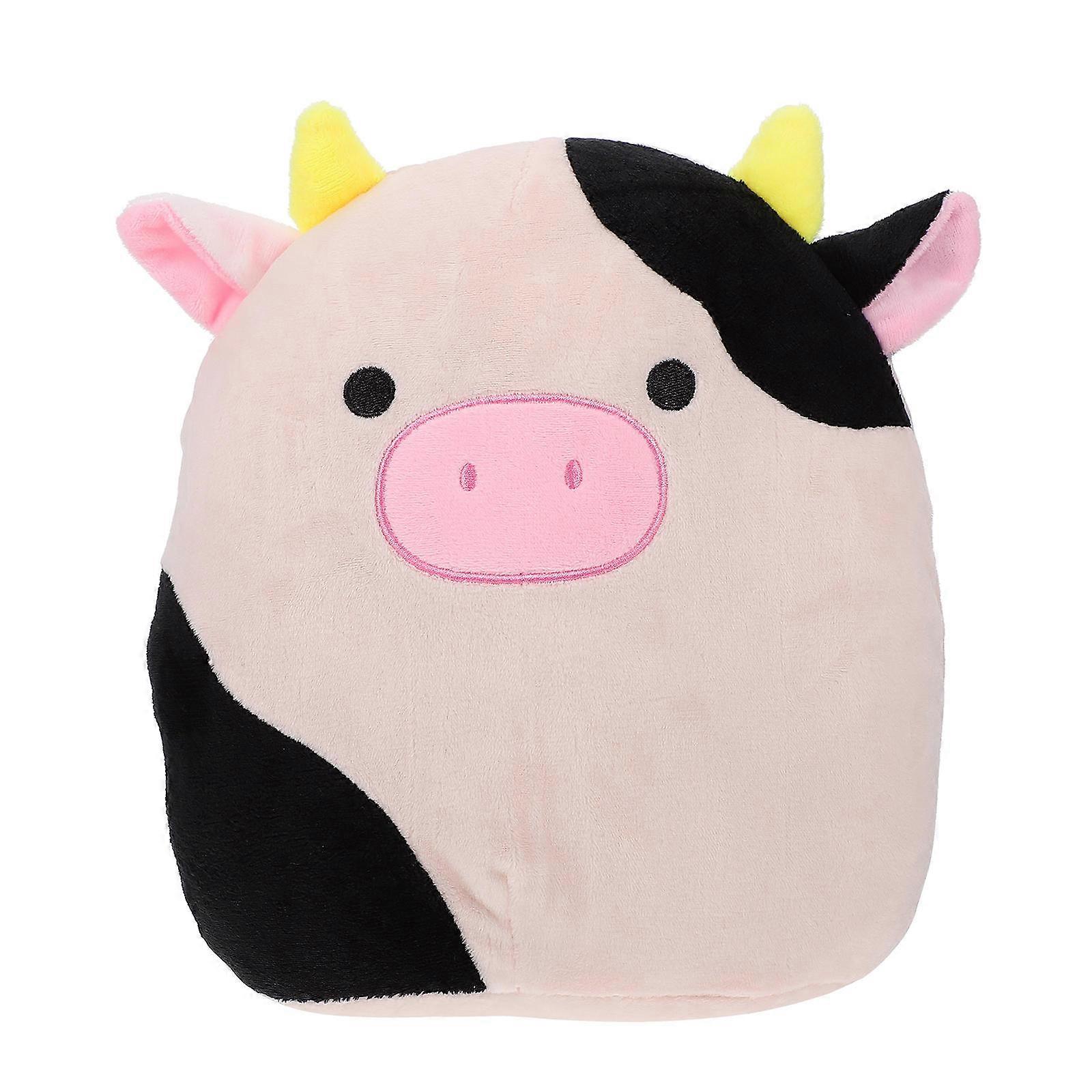 Lovely Throw Pillow In Cow Shape For Bedroom Decoration 1Set Perfect Gift With Soft Modeling Style