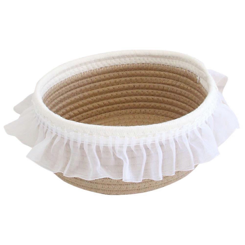 Small Woven Baskets For Storage Rectangular Weaving Design Household Items Multi Storage 1Set