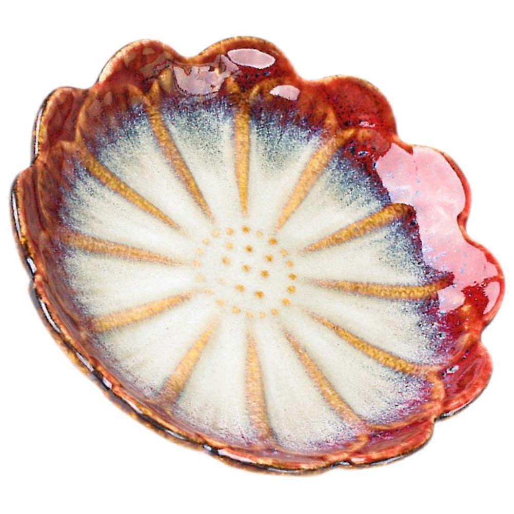 レストラン用磁器受け皿多目的セラミック調味料プレート 5.5インチ 1個