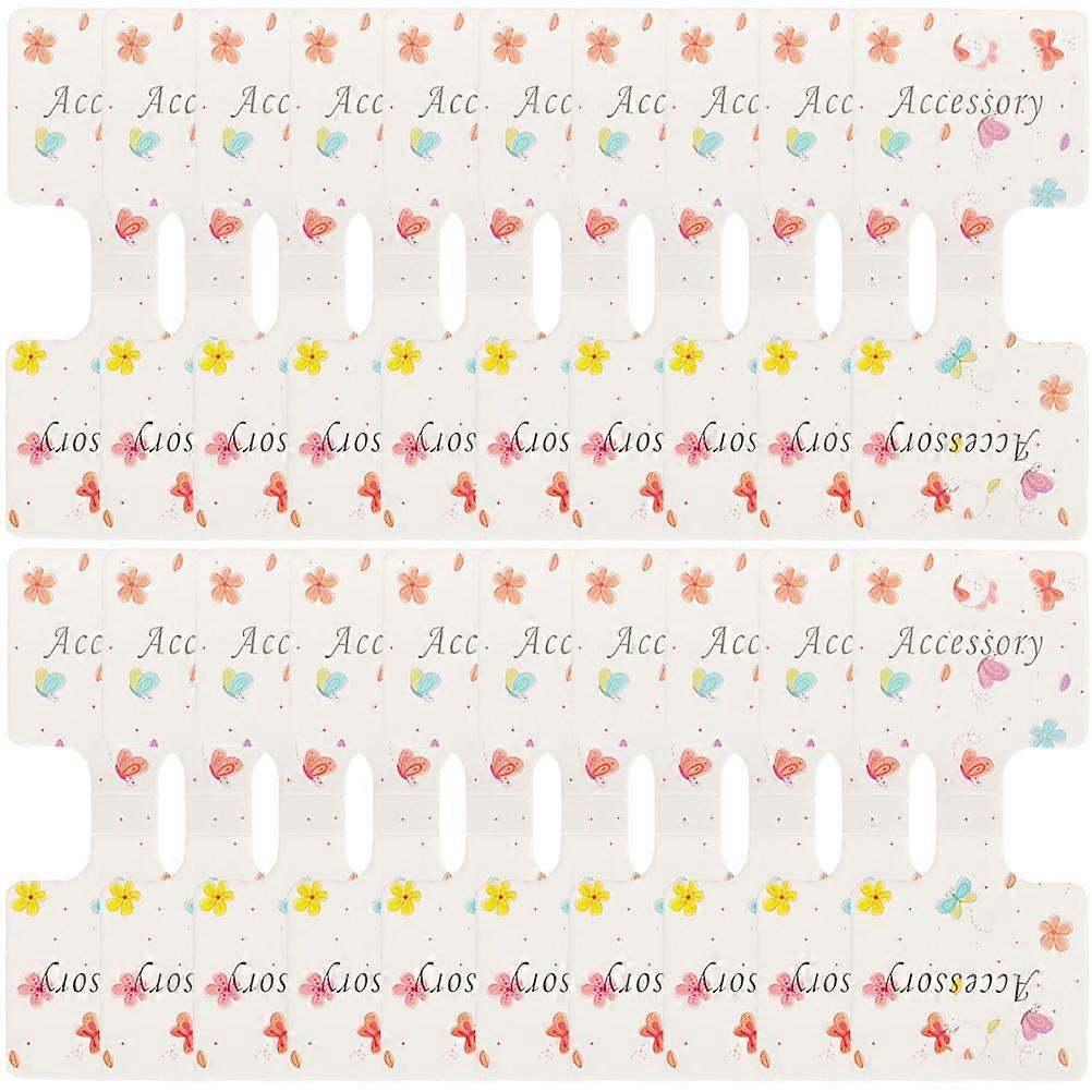 Hair Clip Display Cards 200Pcs Assorted Color Paper Pin Display Card with Hanging Hole for Decor