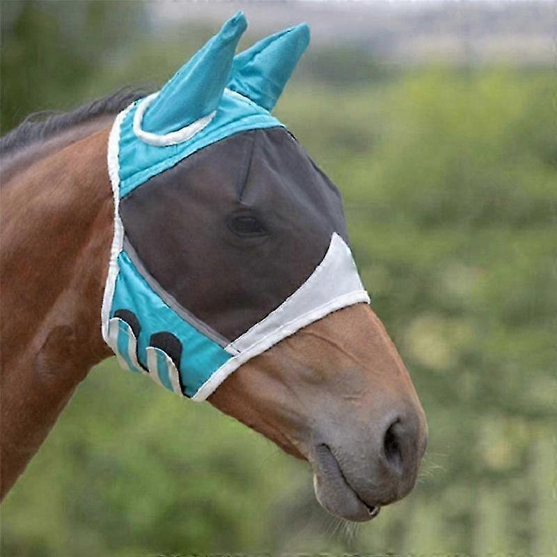 Improved Horse Fly Mask by Shires with Fine Mesh and Earless Design