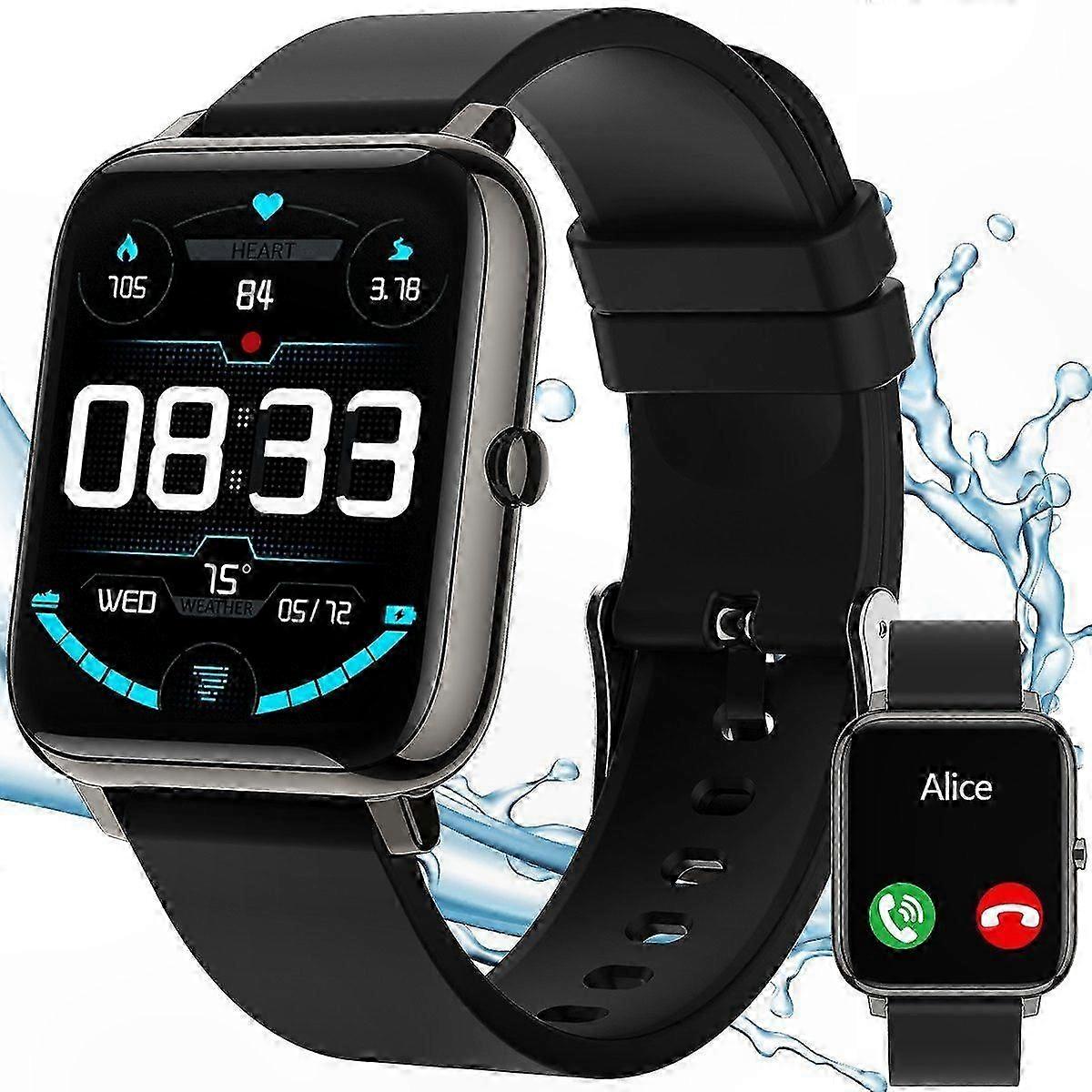 Advanced Health Tracker with Blood Pressure Monitoring and 1.4" Touch Color Display for Daily Fitness Tracking