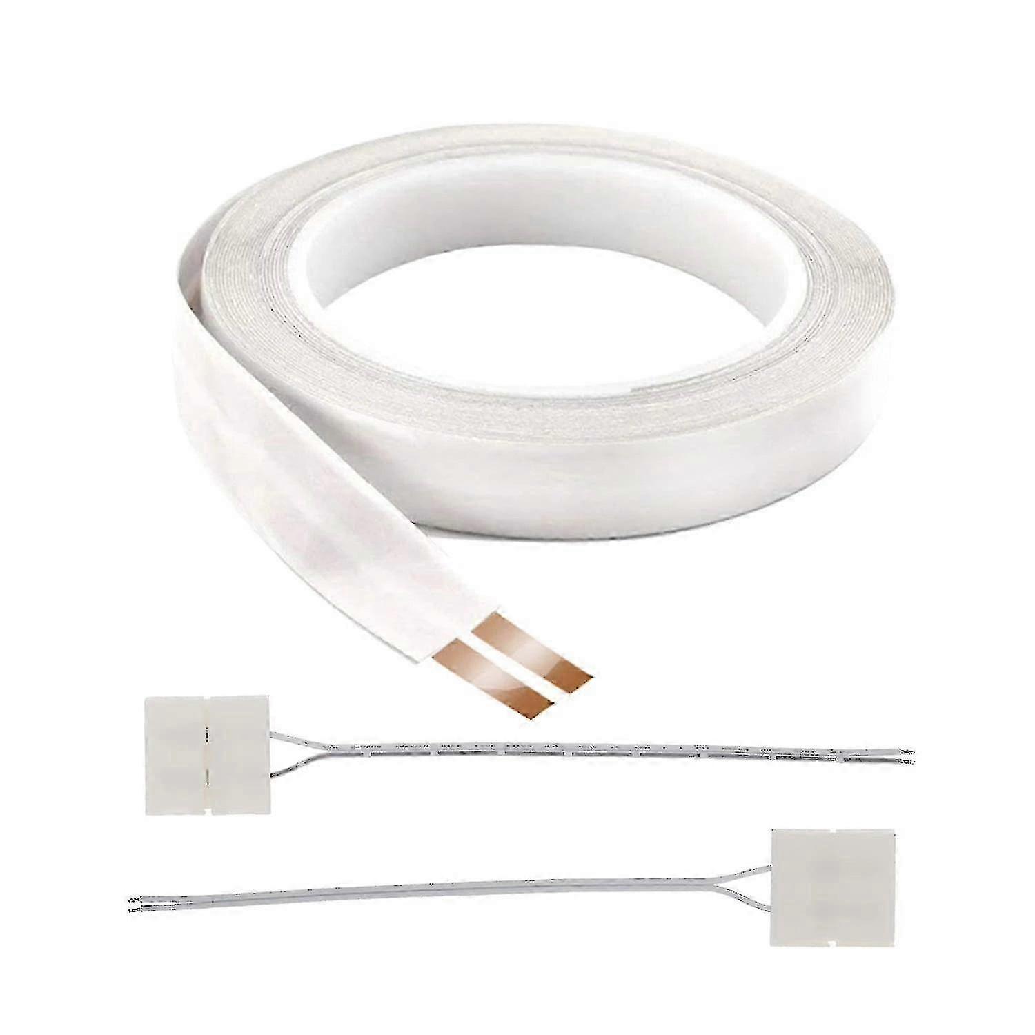 23 Awg 電気フラット ケーブル 2 コネクタ 10m 2 導体銅線オーディオ LED 粘着バッキング ケーブル電源延長コード 2025