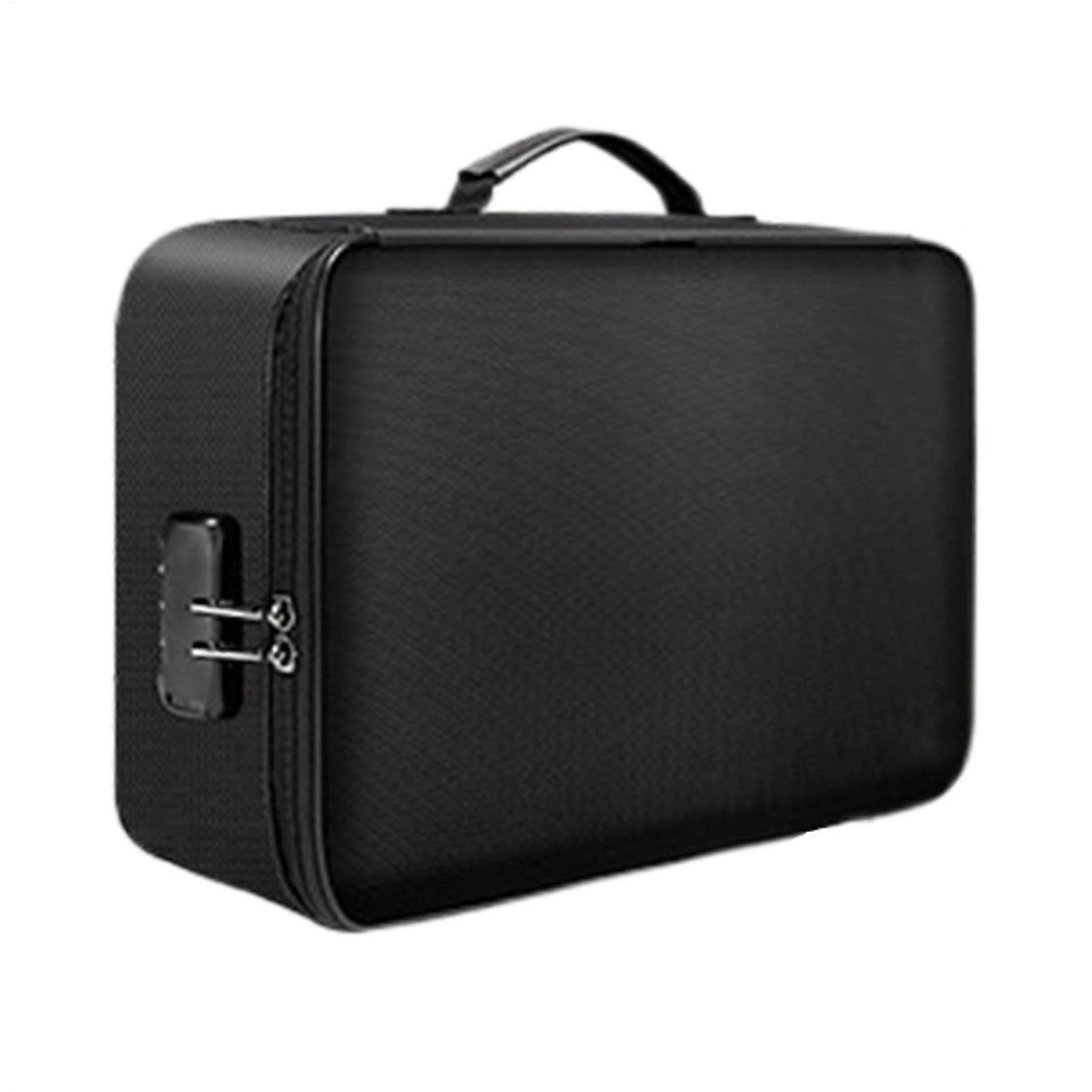 Fireproof security box for documents, expandable file folder organizer