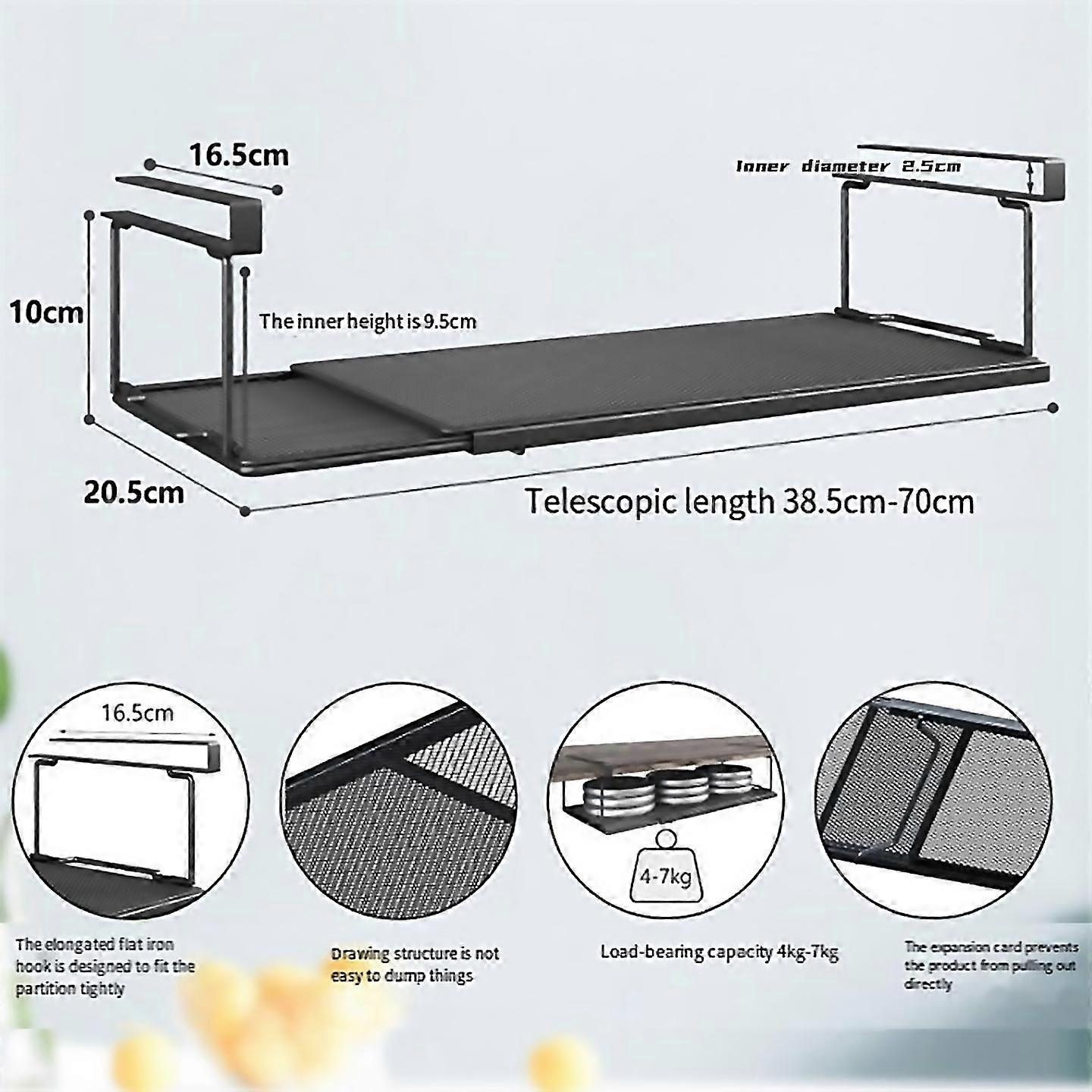 For Adjustable Cabinet Shelf Under Desk Storage Long Clips For Officea