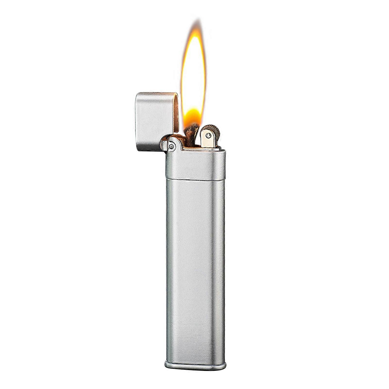 Retro Kerosene-Burner Lighter Vintage Cool Metal Lighters for Men for Indoor Outdoor
