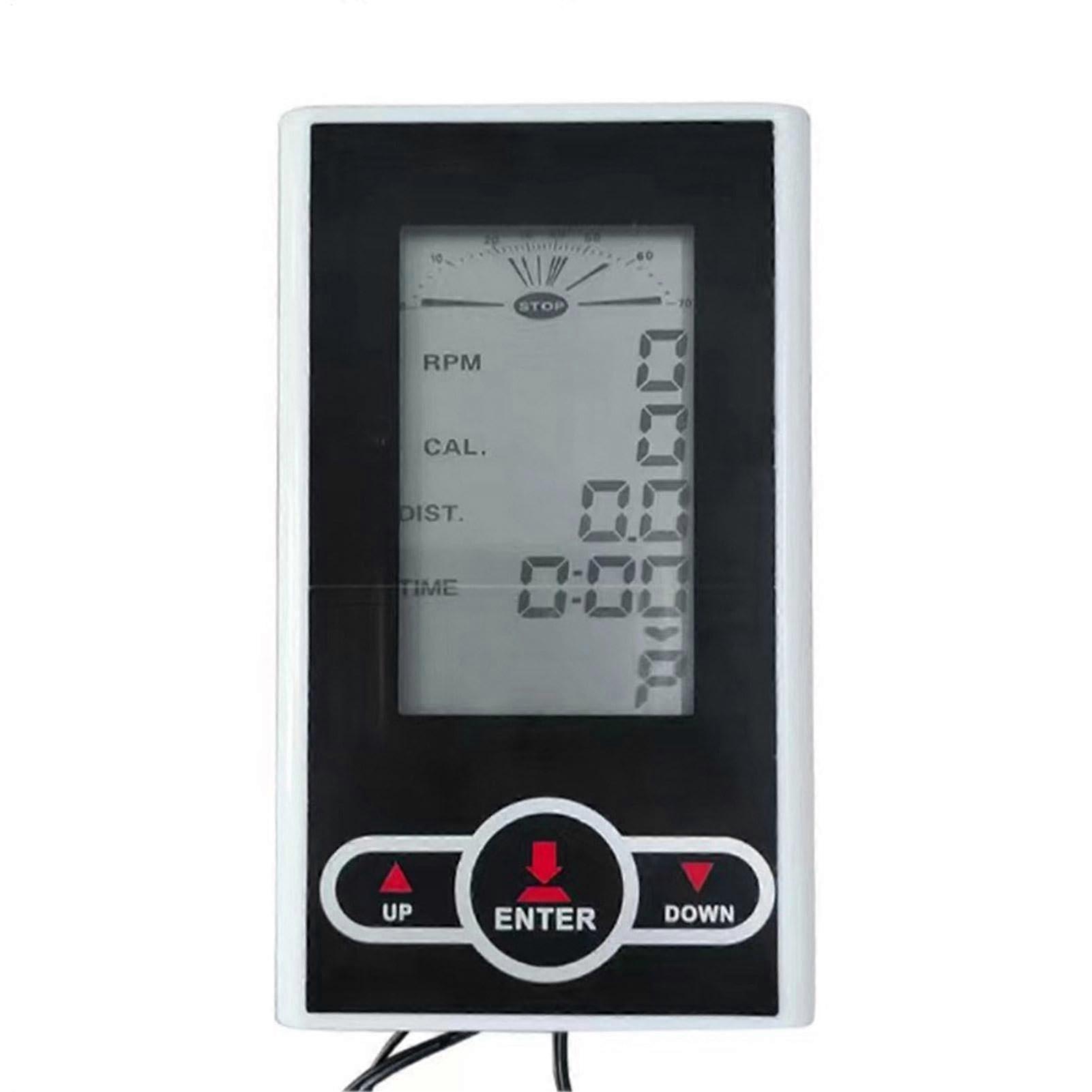 Analog Cycle Velometer with LCD Display - Indoor Cycle Speedometer for Speed, Calorie, and Distance Measurement