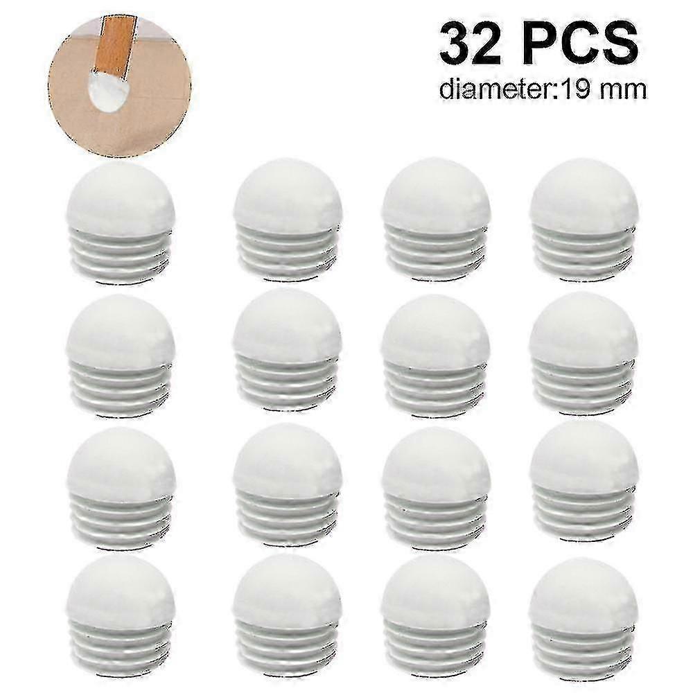 32 Pieces Pipe Plugs, Round End Cap, Pipe, Lamellar Plugs-Excellence