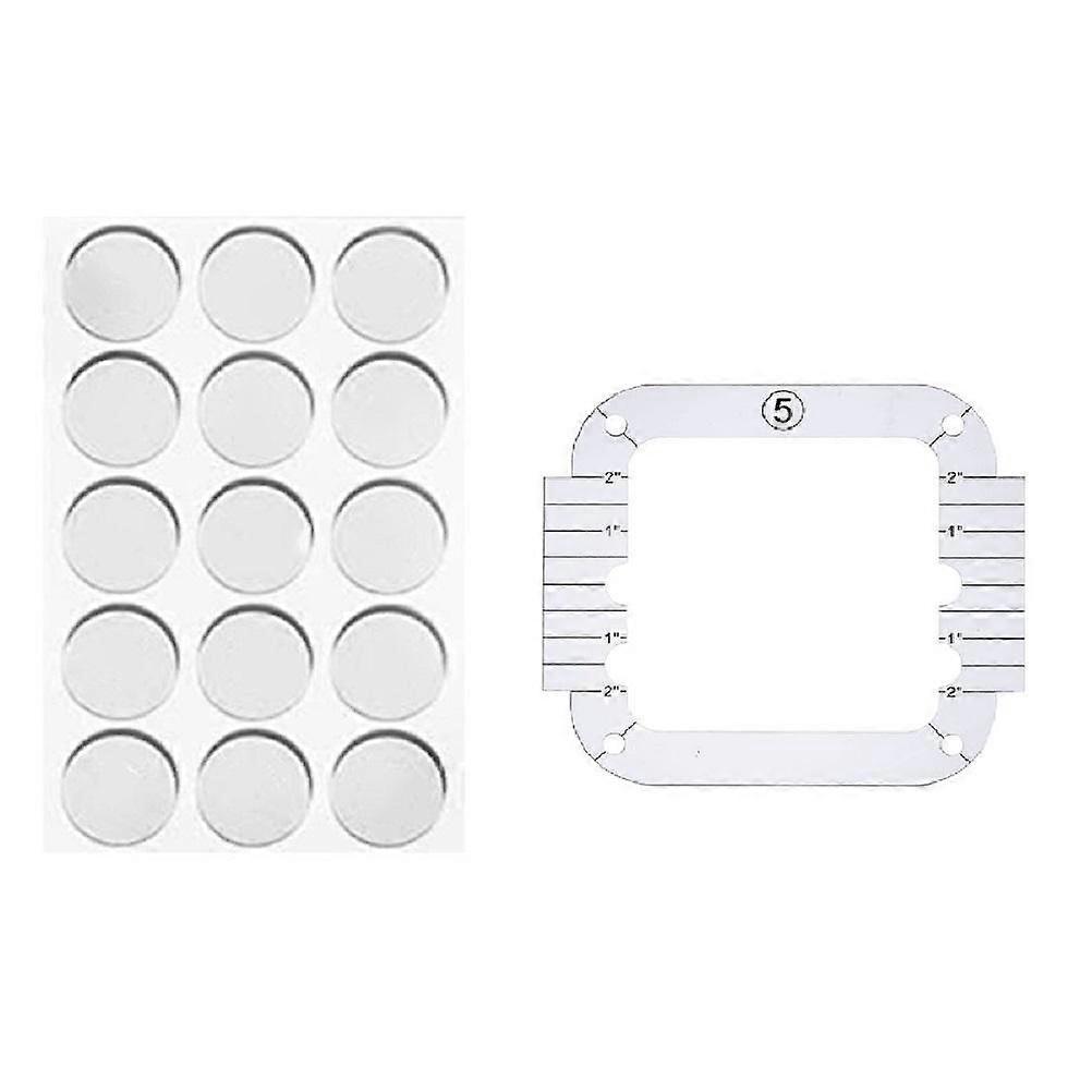 Pieces Acrylic Patchwork Ruler for Sewing, Sewing Kit with Special-Shaped Hollows, Patchwork Template, Quilting Ruler Tool