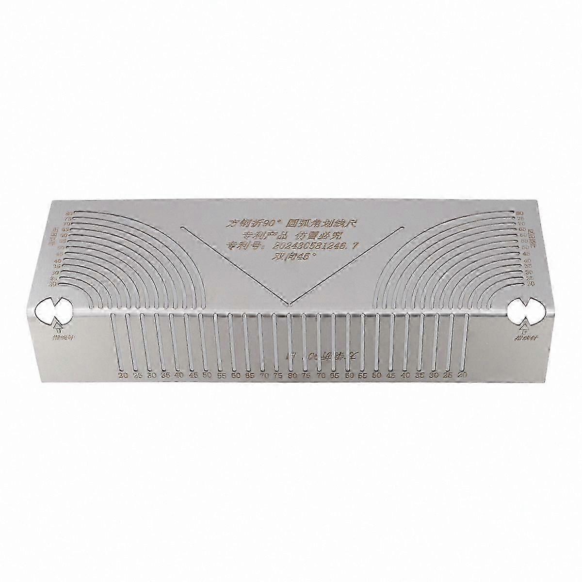 Steel Pipe Bending and Marking Tool for Welding, Angle and Arc Measurement Tool for Square Pipes, Durable Metal Construction