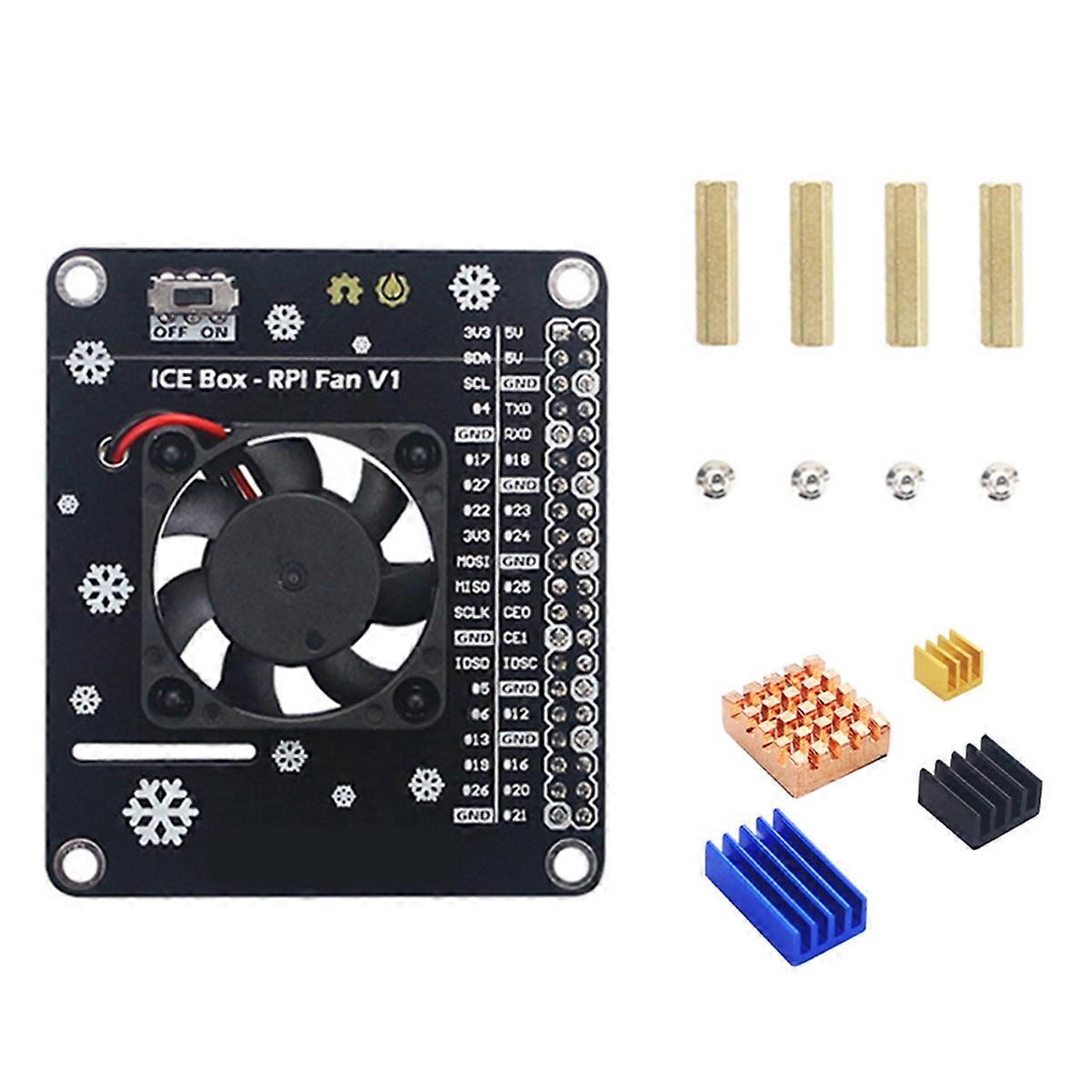 Single Cooling Fan for Model B GPIO Extension Board for 4B, 3B+