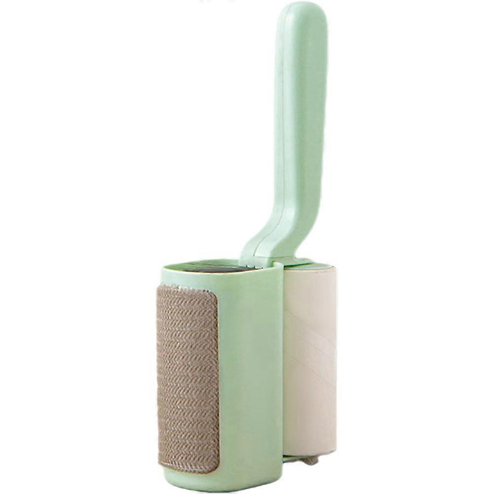 Portable Hair Fluff Remover for Cleaning Made of Durable Plastic Green Color Easy to Hold