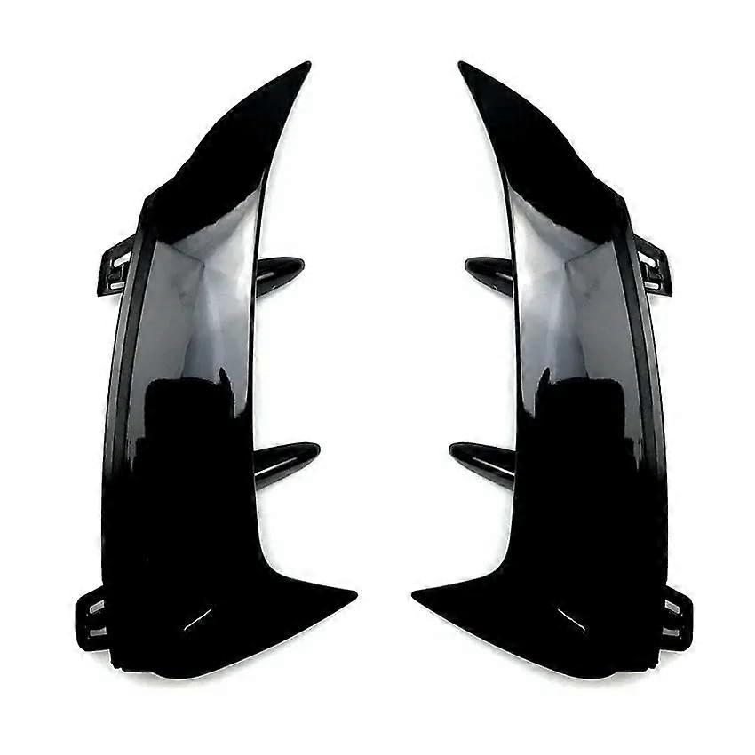 For Benz For A For Class W177 A180 A200 A220 For AMG For Hatchback 2018 Rear Bumper Trim Lip Spoiler Stickers Fender Canards Black(Glossy Black)