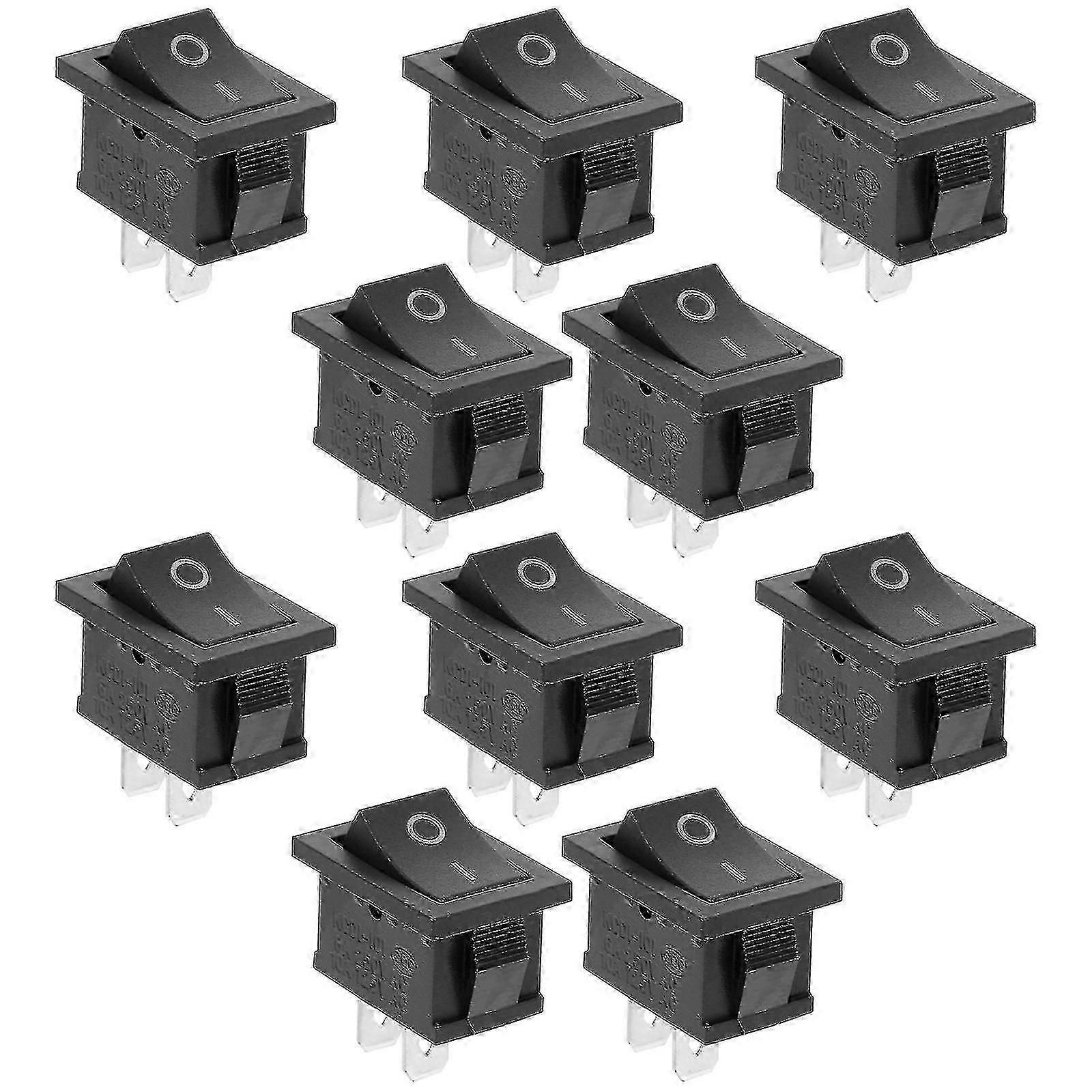 10 Pcs Boat Switch Mini Rocker Small Switch Lighted Switch Push Switch Ys Switch The Switch