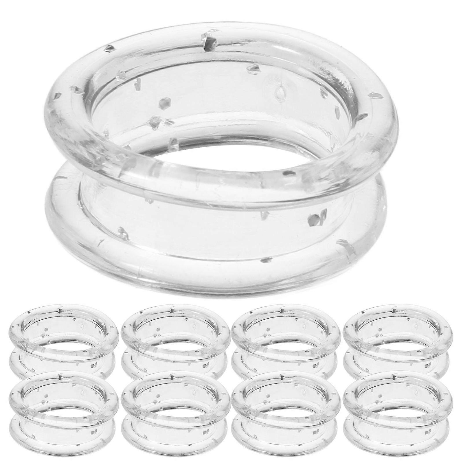 12pcs Soft Silicone Ciseaux Anneaux Doux Chien Toilettage Ciseaux Outils Toilettage Pour Animaux De Compagnie Cisaillement Anneau De Pouce Inserts Poignées Pour Chien Cheveux Coupe Acc