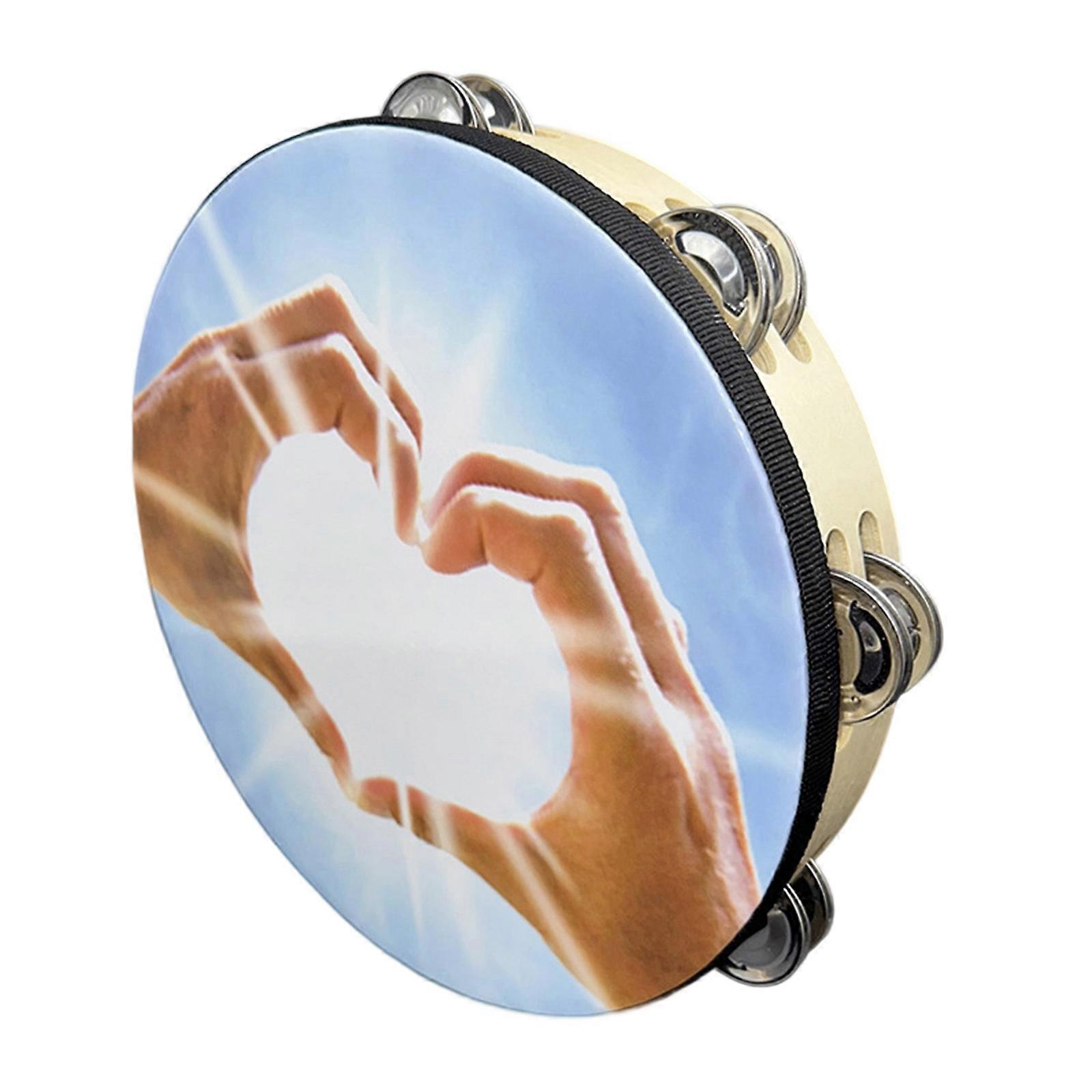 Practical Tambourine Set Percussion Tools with Curved Edges Suitable for Classroom Event and Family Performances Multicolor