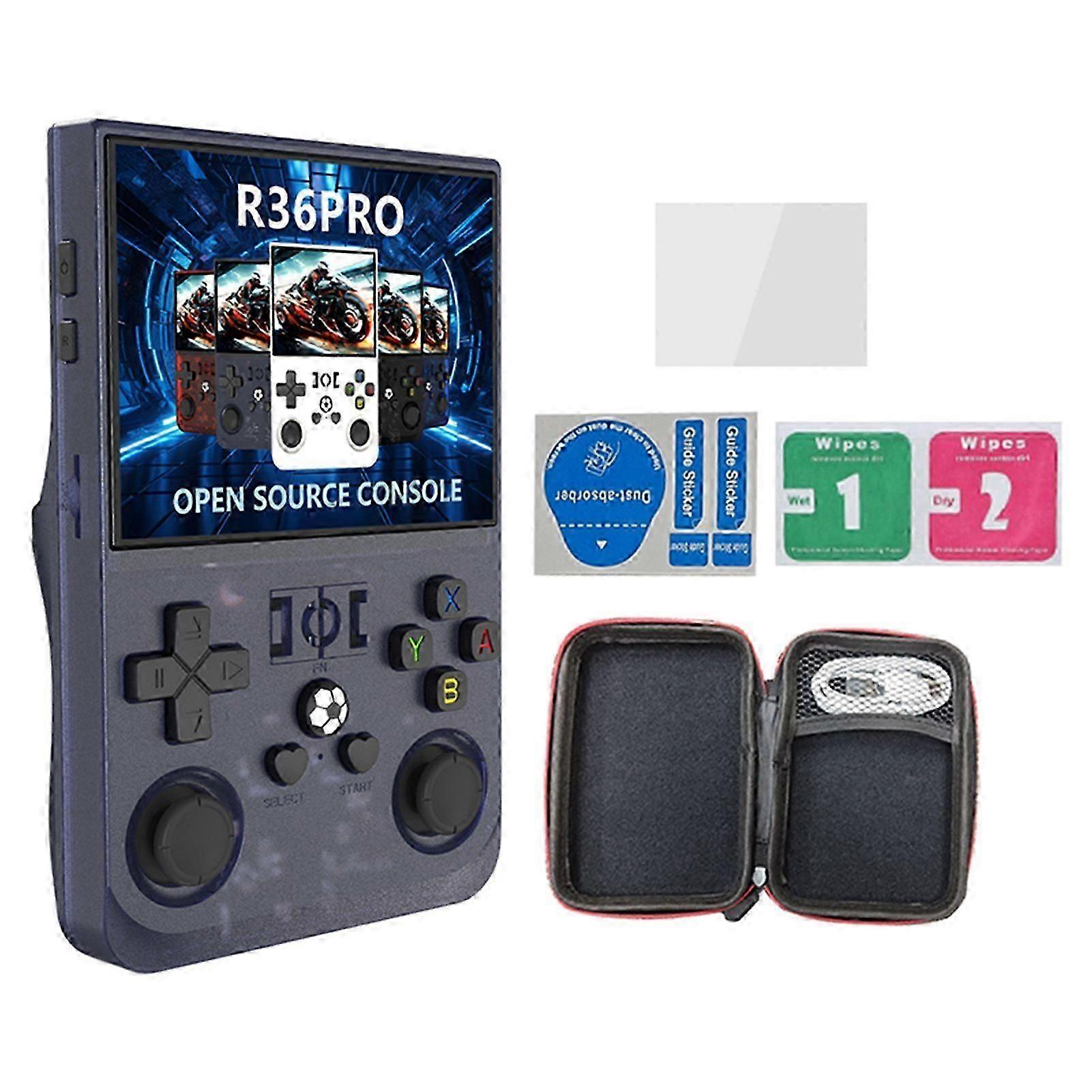 R36PRO Handheld Game Console with 3.5-Inch Screen, 64GB Storage, and 15,000+ Built-in Retro Games for Adult Gamers