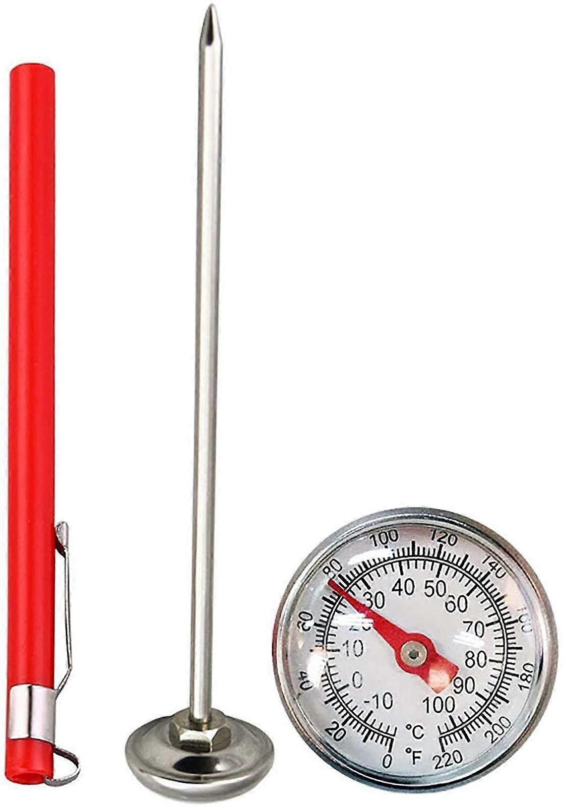 Cooking Thermometer Dial Thermometer for Milk Chocolate and Cheese Making, Stainless Steel Instant Read, 1 Piece