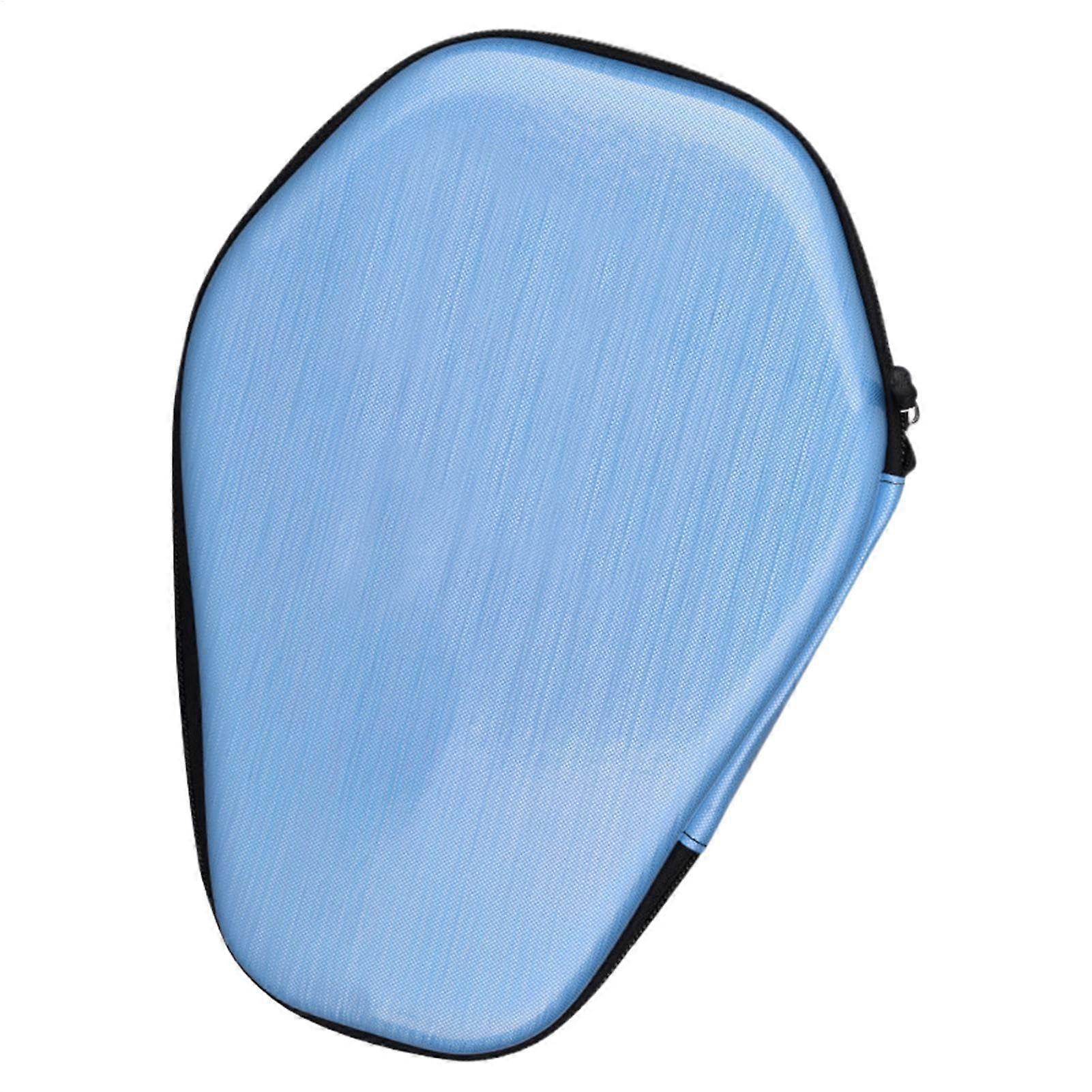 Table Tennis Paddle Case – Hard Shell Racket Holder for 2 Paddles & 2 Balls, Portable Organizer for Indoor/Outdoor Use, Blue