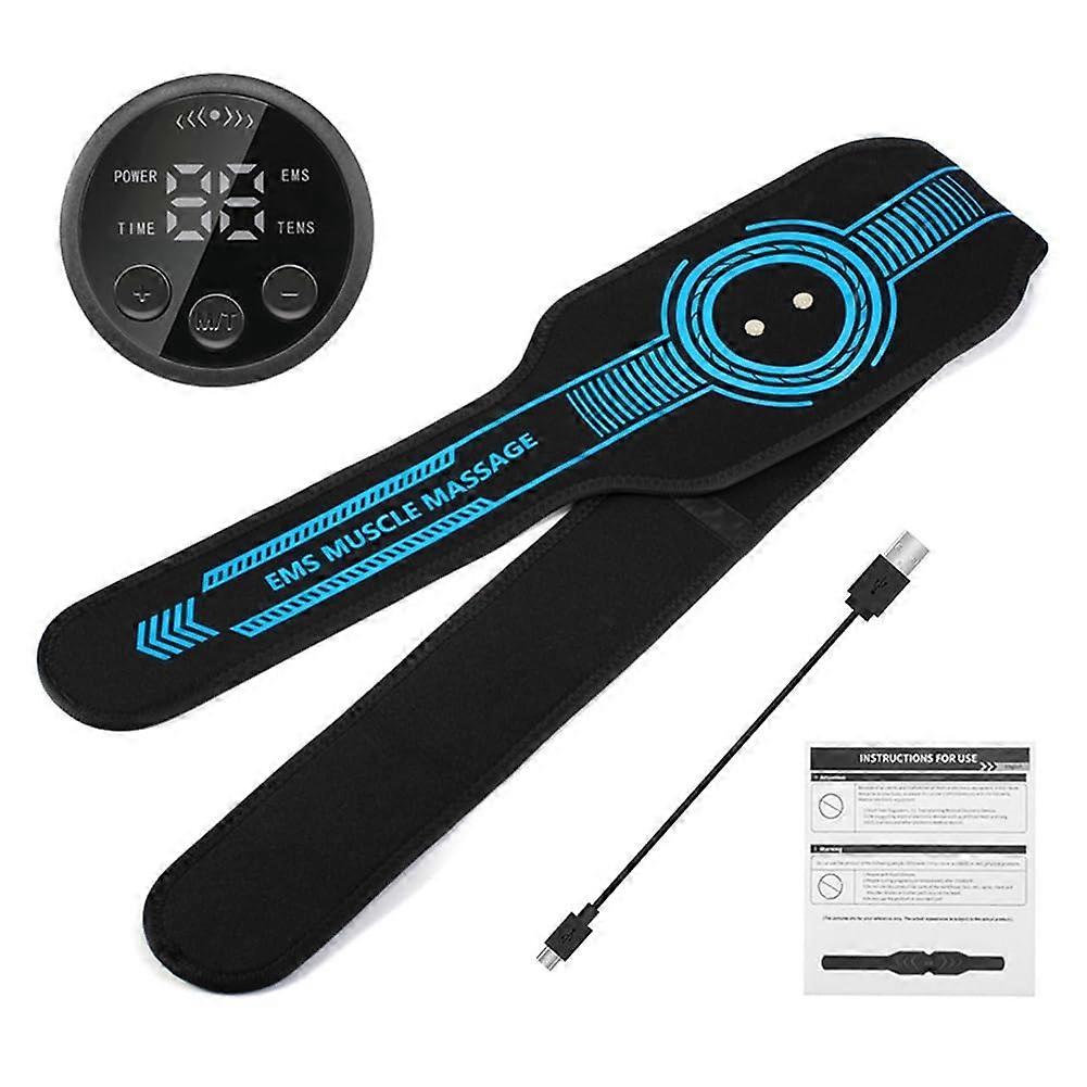 Multi-Use USB Rechargeable EMS Abdominal Toning Belt for Waist, Arm, Leg Muscle Stimulation and Body Massaging