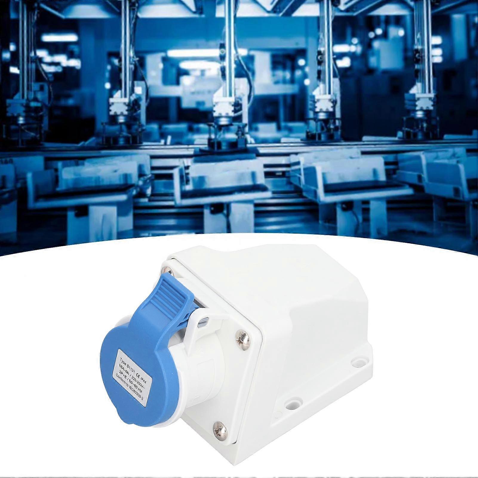 Industrial Plug Connector 3 Core 16A 2P+E IP44 Waterproof Socket