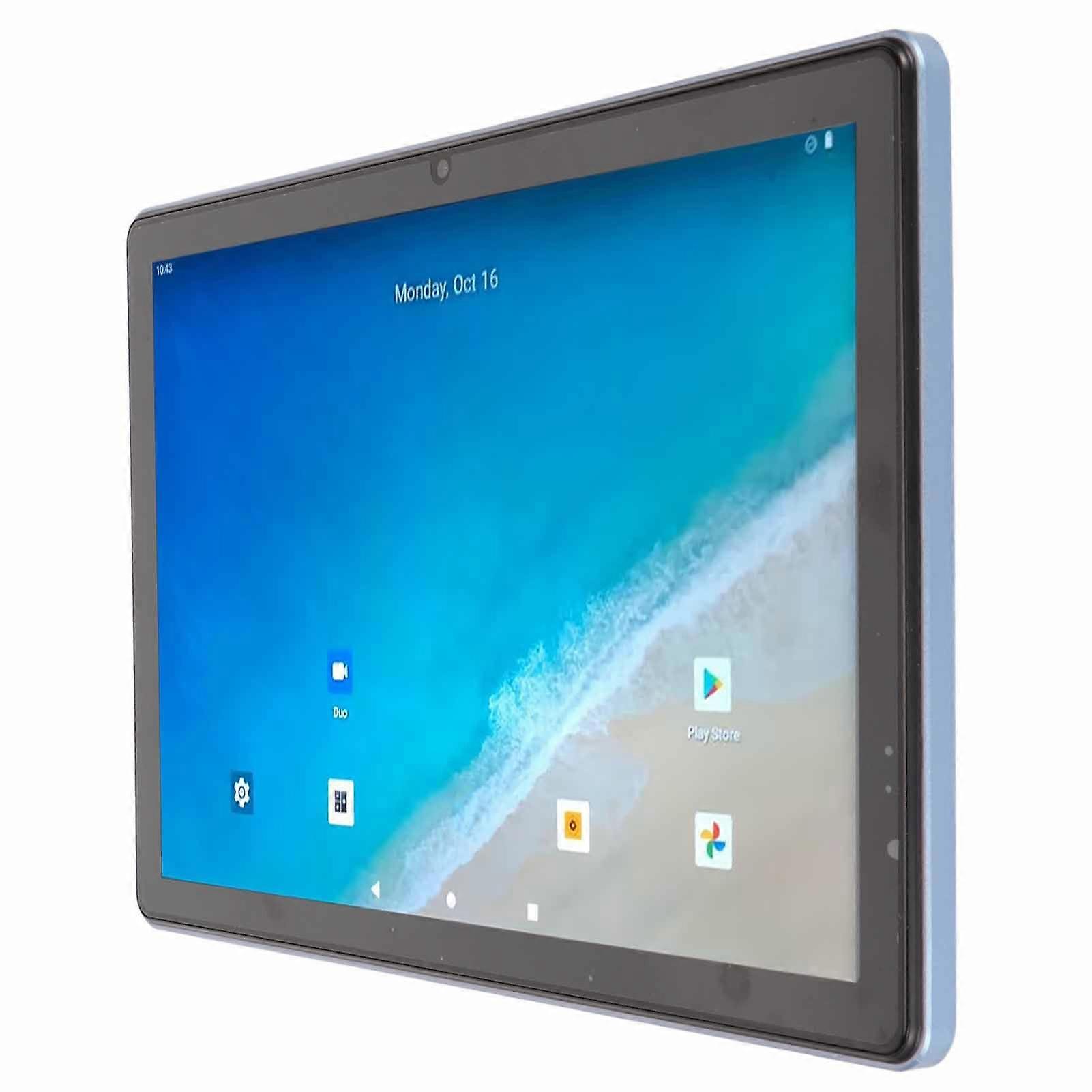 10.1 Inch Android 13 Tablet 8GB RAM 256GB ROM Blue US Plug