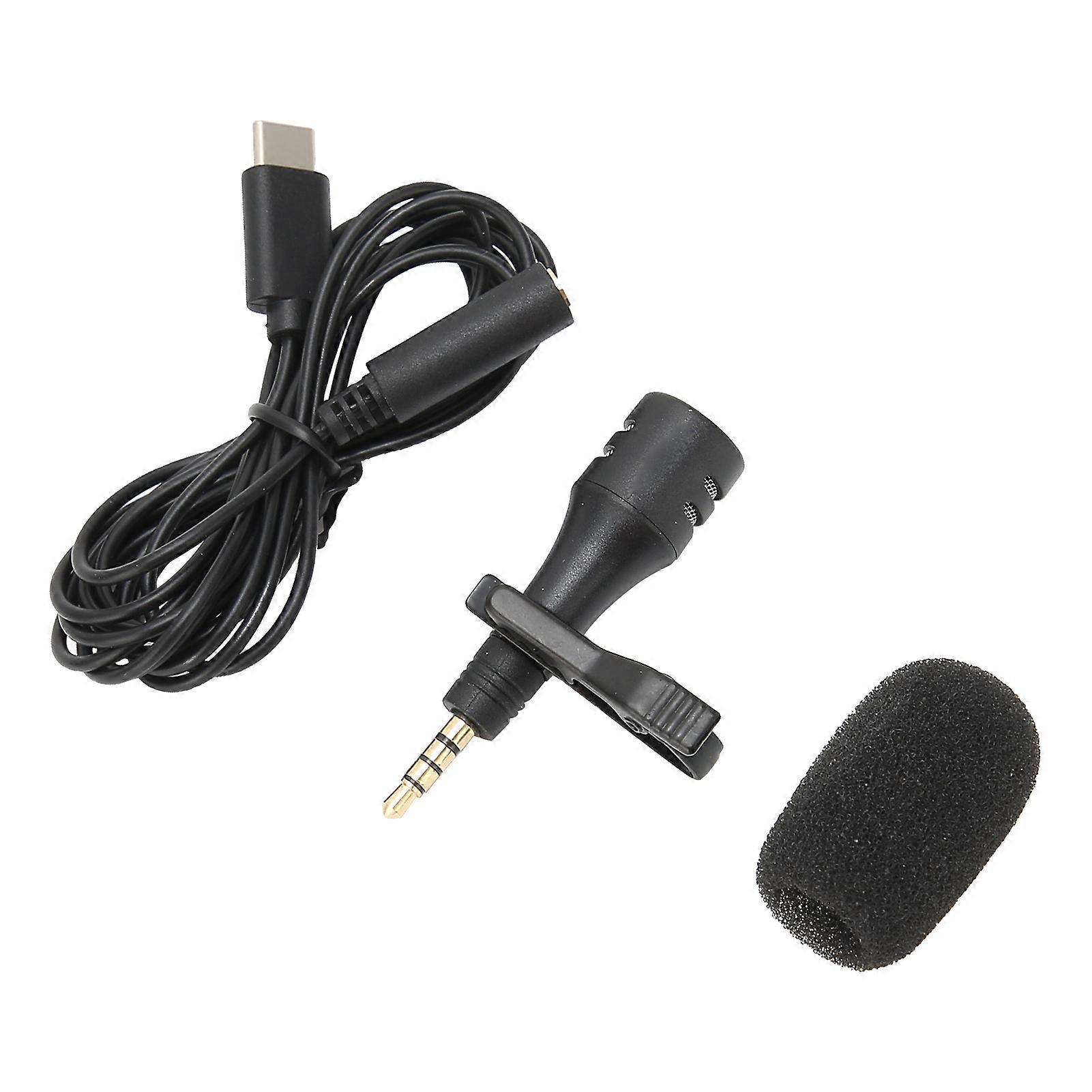 Wired Portable Noise Cancelling Condenser Microphone Type-C for Recording