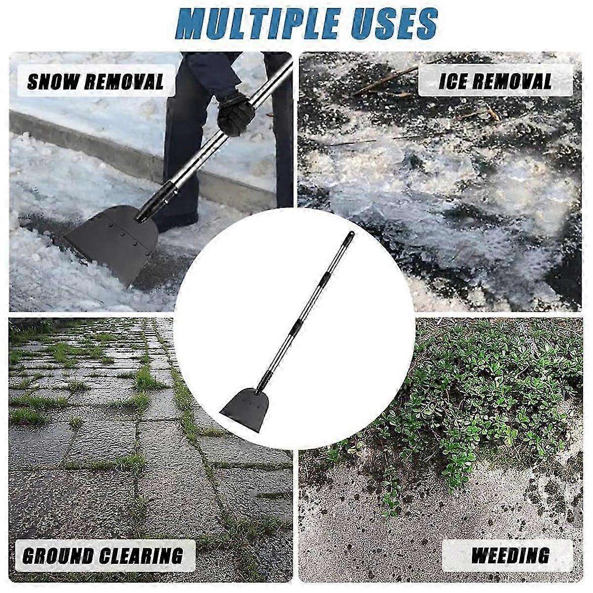 Driveway Ice Scraper Tool, Floor Scraper for Cleaning Weeds Tools,