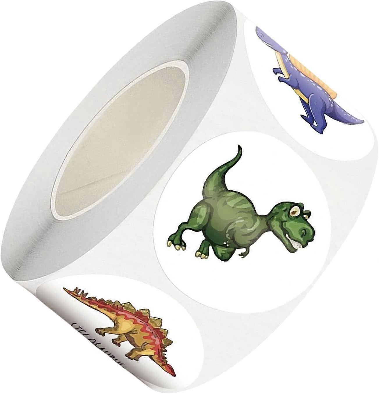 Roll\\/500pcs Dinosaur Stickers, Stickers, Scrapbook, Seal