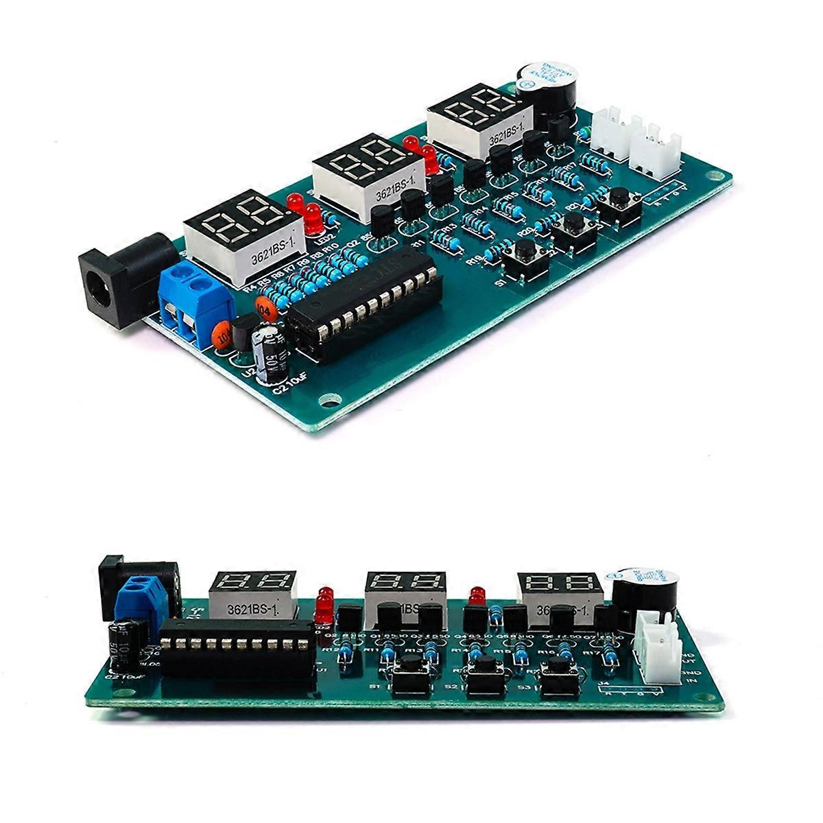 Electronic Clock DIY Kits Digital Tube LED Display Suite Electronic Module Parts and Components DC 5V-12V