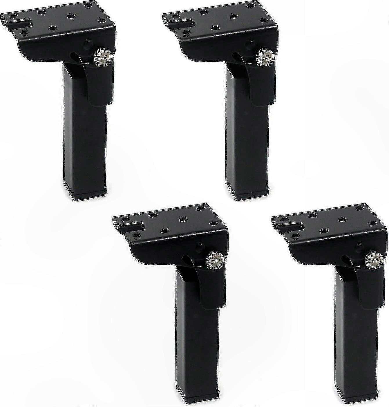 Foldable Desk Legs Set of 4 - 300mm Height - Iron Locking Hinge for 90 Degree Folding Tables