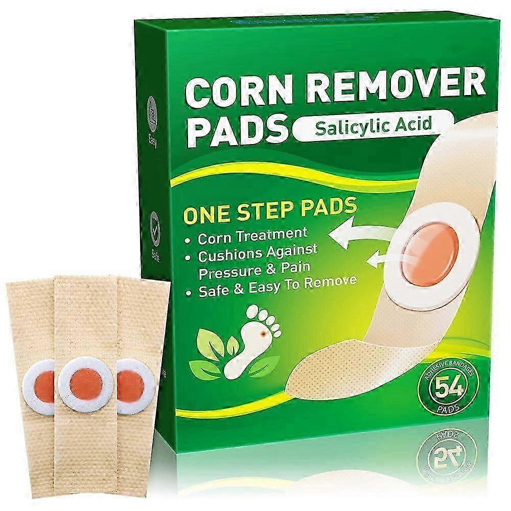 Corn Remover, 54 Packs Corn Removers for Feet, Corn Removers for Toes Feet Bandages, Corn Removal for Foot Corn Plasters for Feet