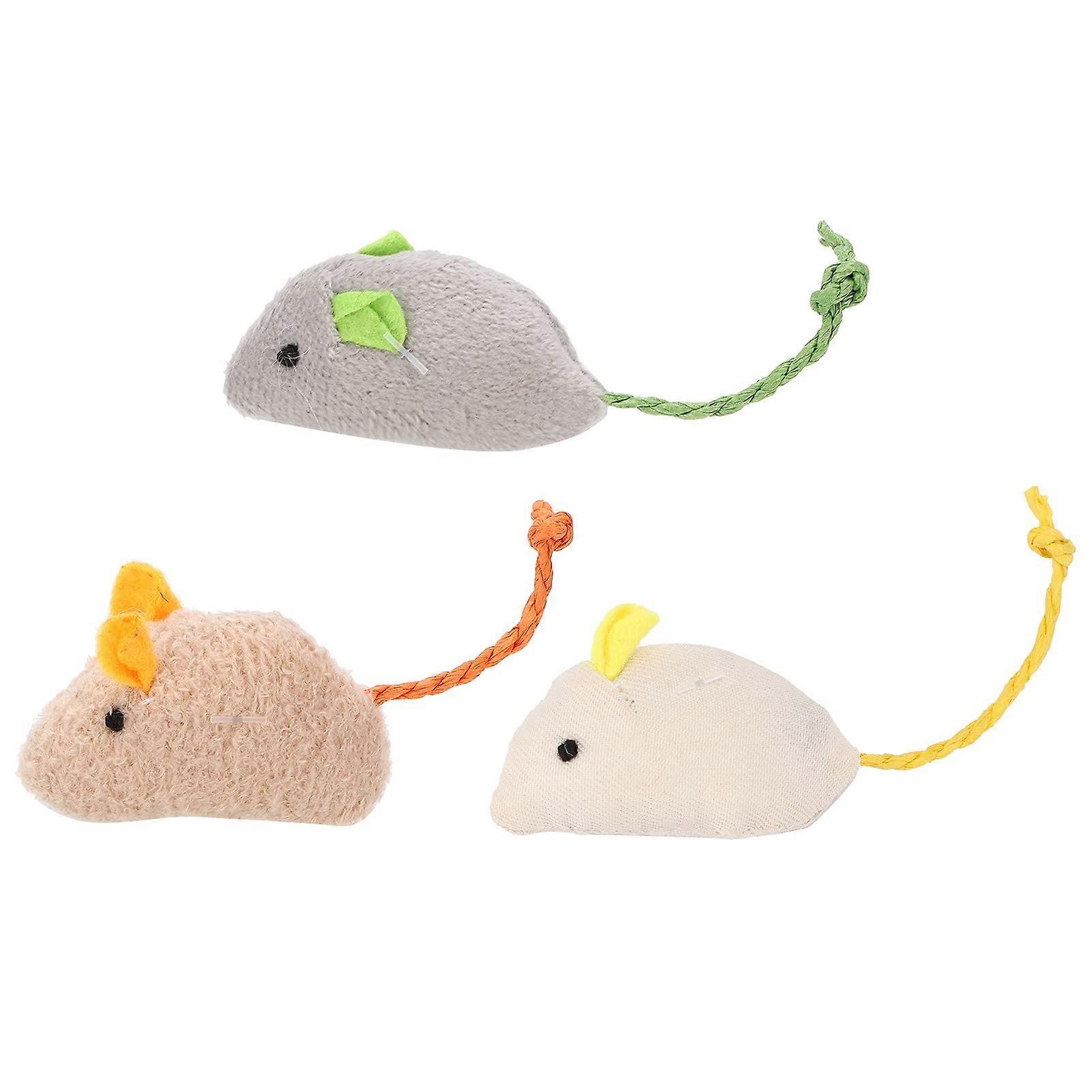 Plush Mouse Toy, Soft Interactive Cat Toy, Indoor Cats And Kittens, Realistic Mouse Simulation, Safe Plush Material