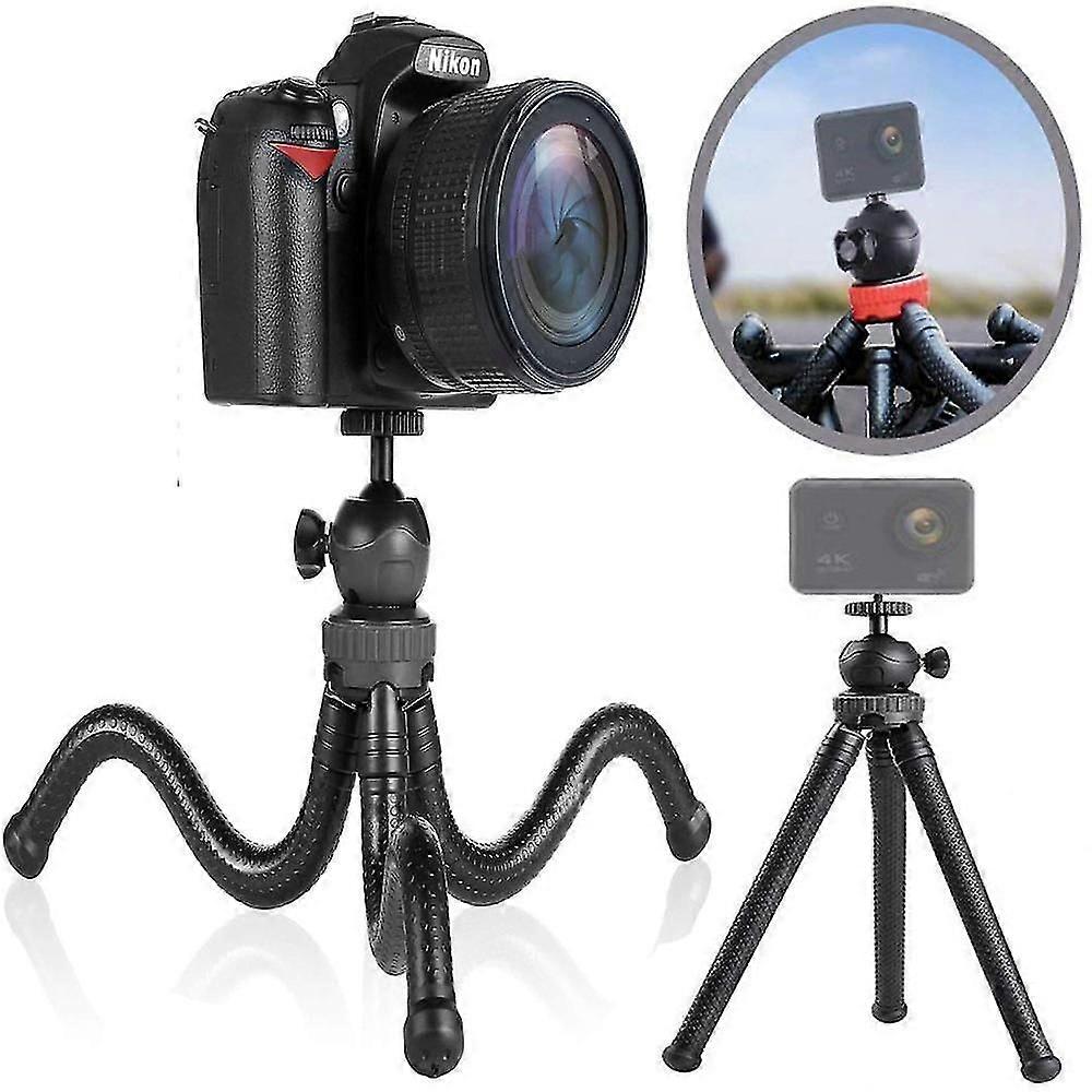 Mini tripé flexível para celular e câmera esportiva.