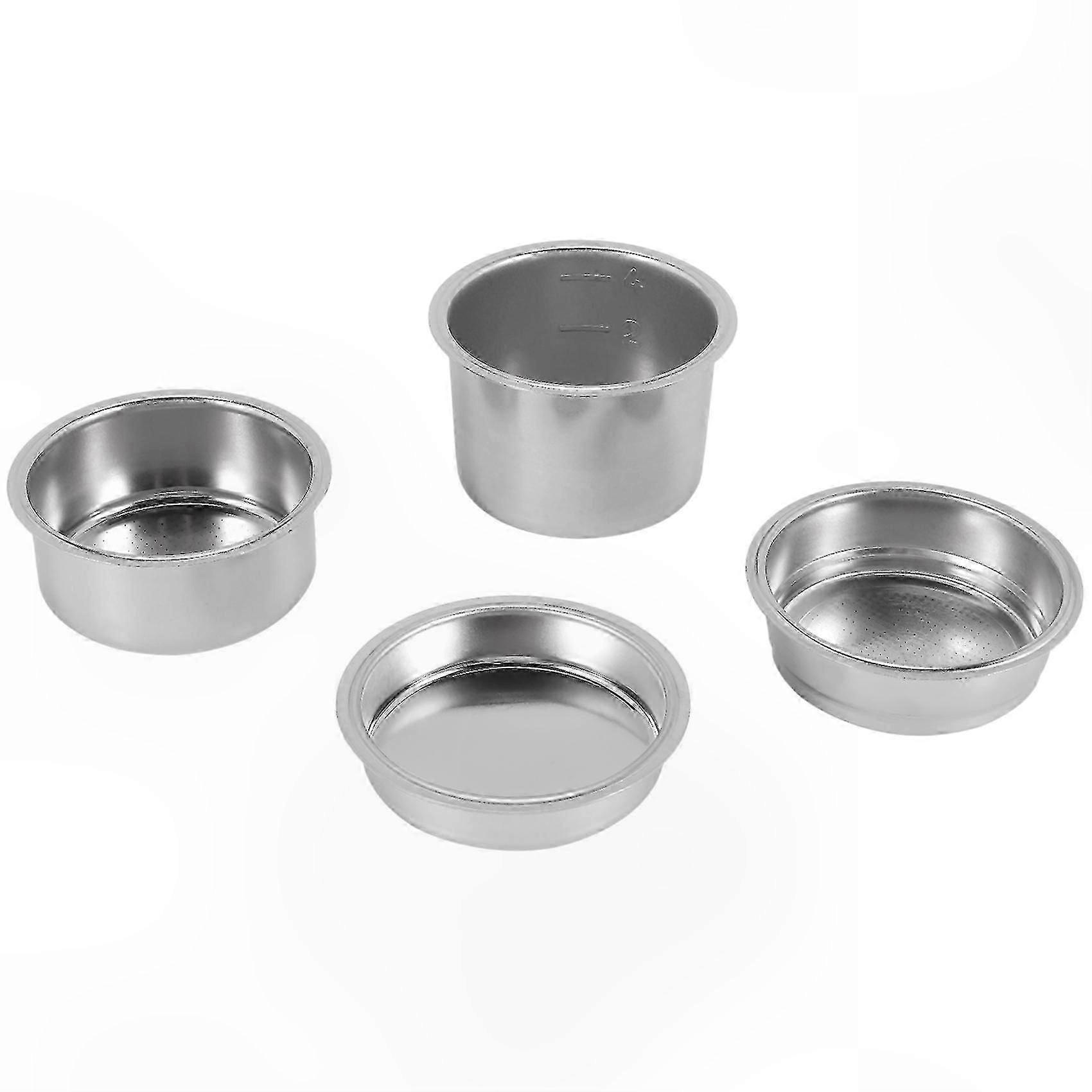 4-Pack 51mm Coffee Filter Basket Replacement for Bottomless Portafilter Espresso Machines