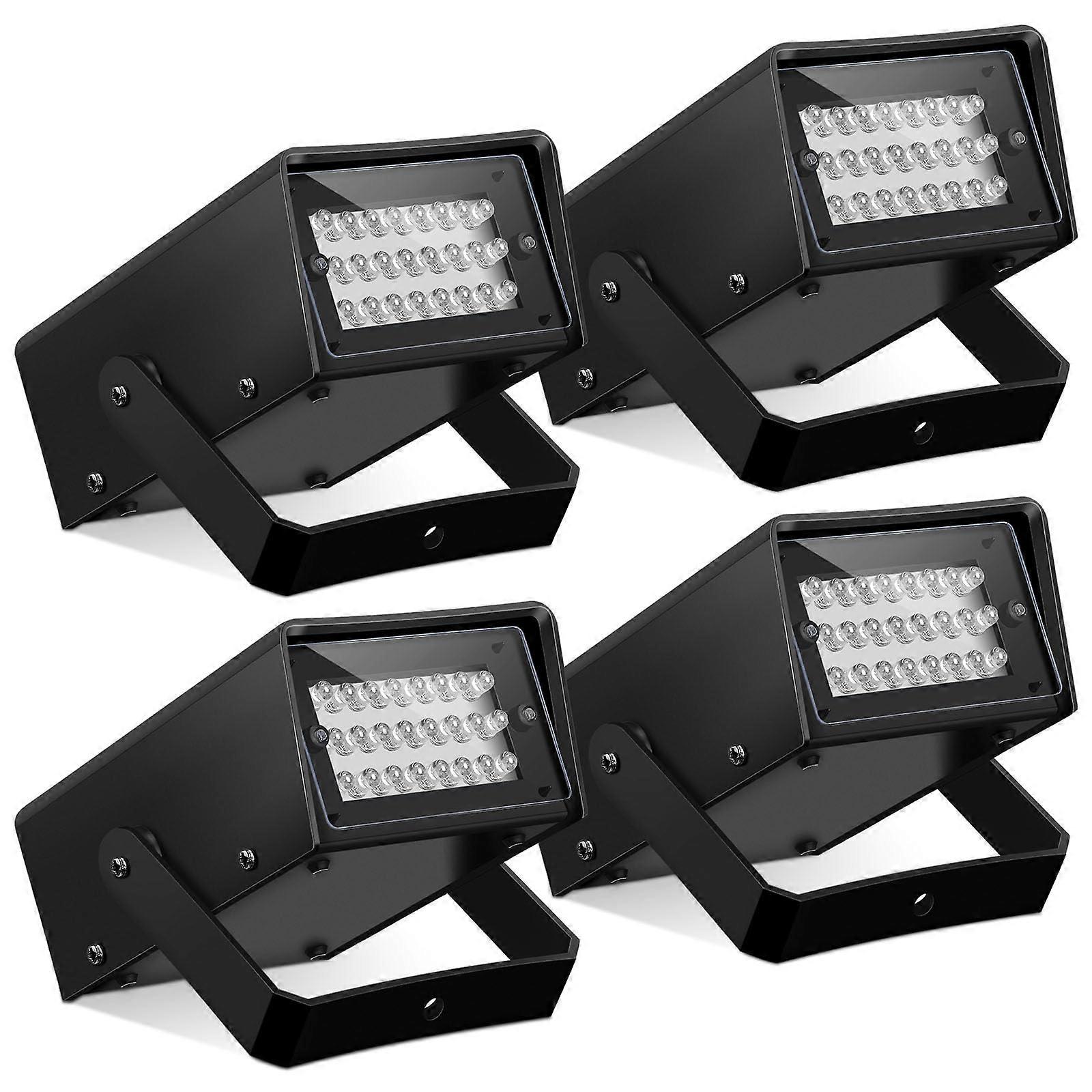 Strobe Party Lights 4 Pcs, 96 LED Total Brightness, Adjustable Flash Speed, For Party Stage Club Disco Bar, White